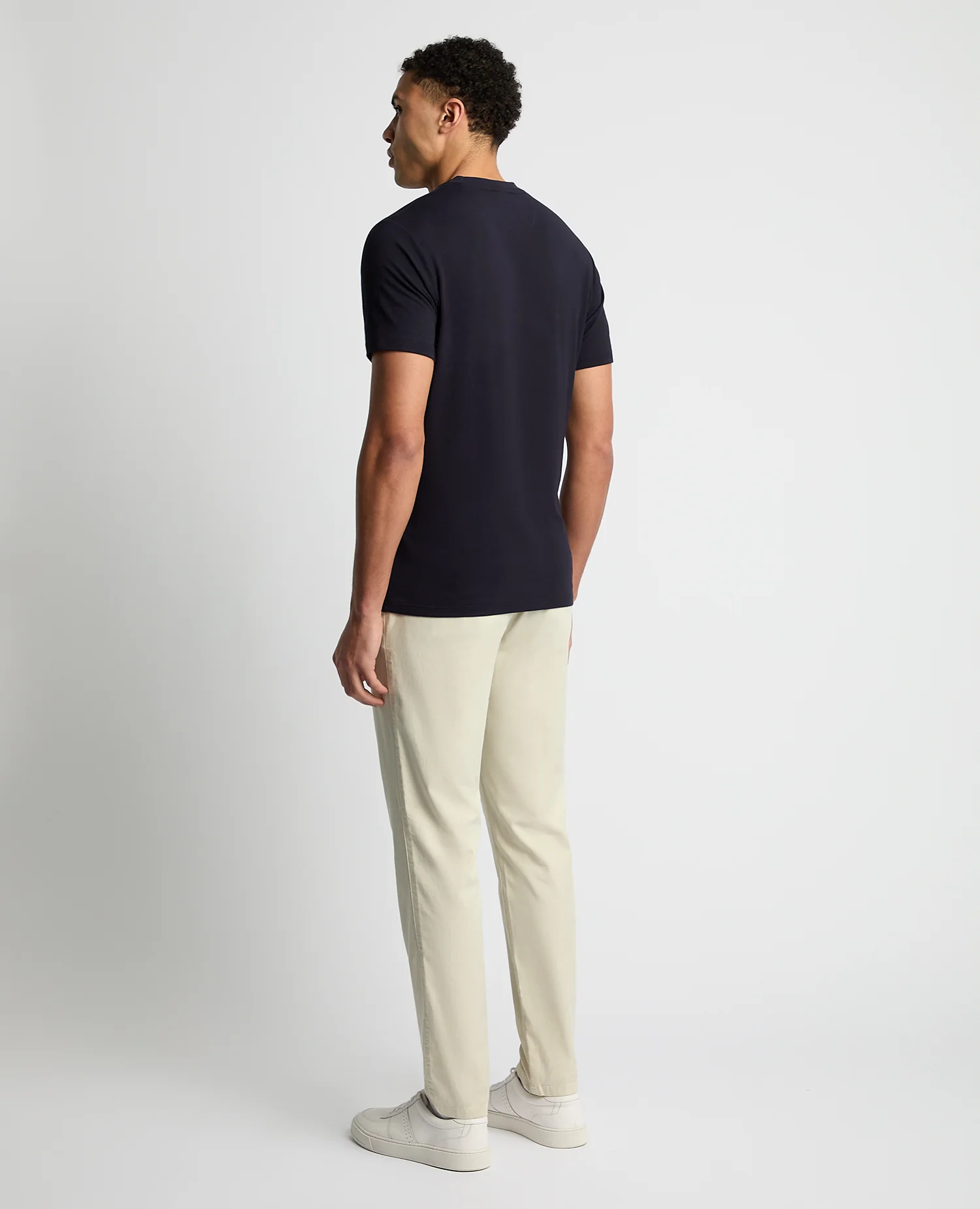 Relaxed Fit Crew Neck Tencel T-Shirt - Image 4