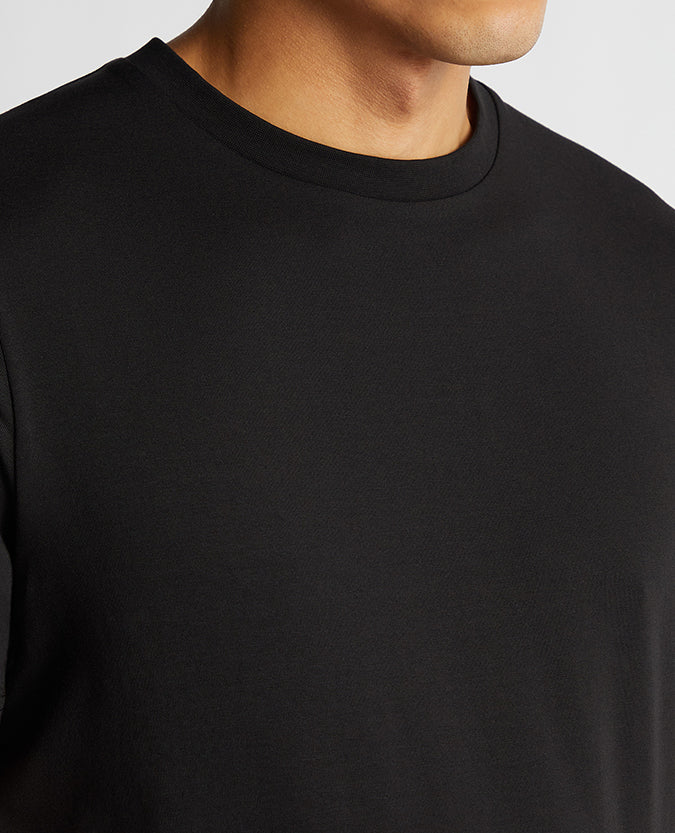 Relaxed Fit Crew Neck Tencel T-Shirt - Image 4