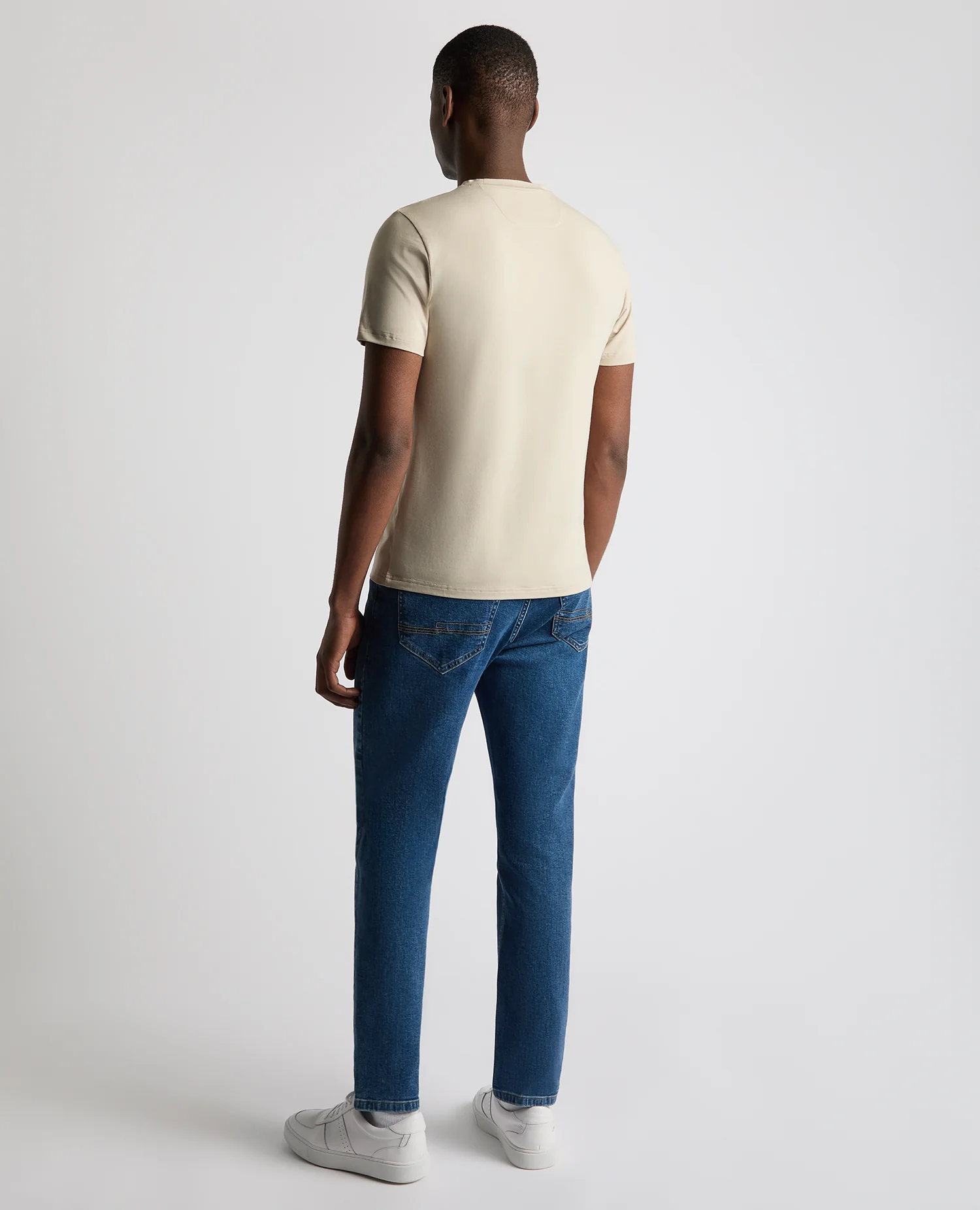 Relaxed Fit Crew Neck Tencel T-Shirt - Image 3