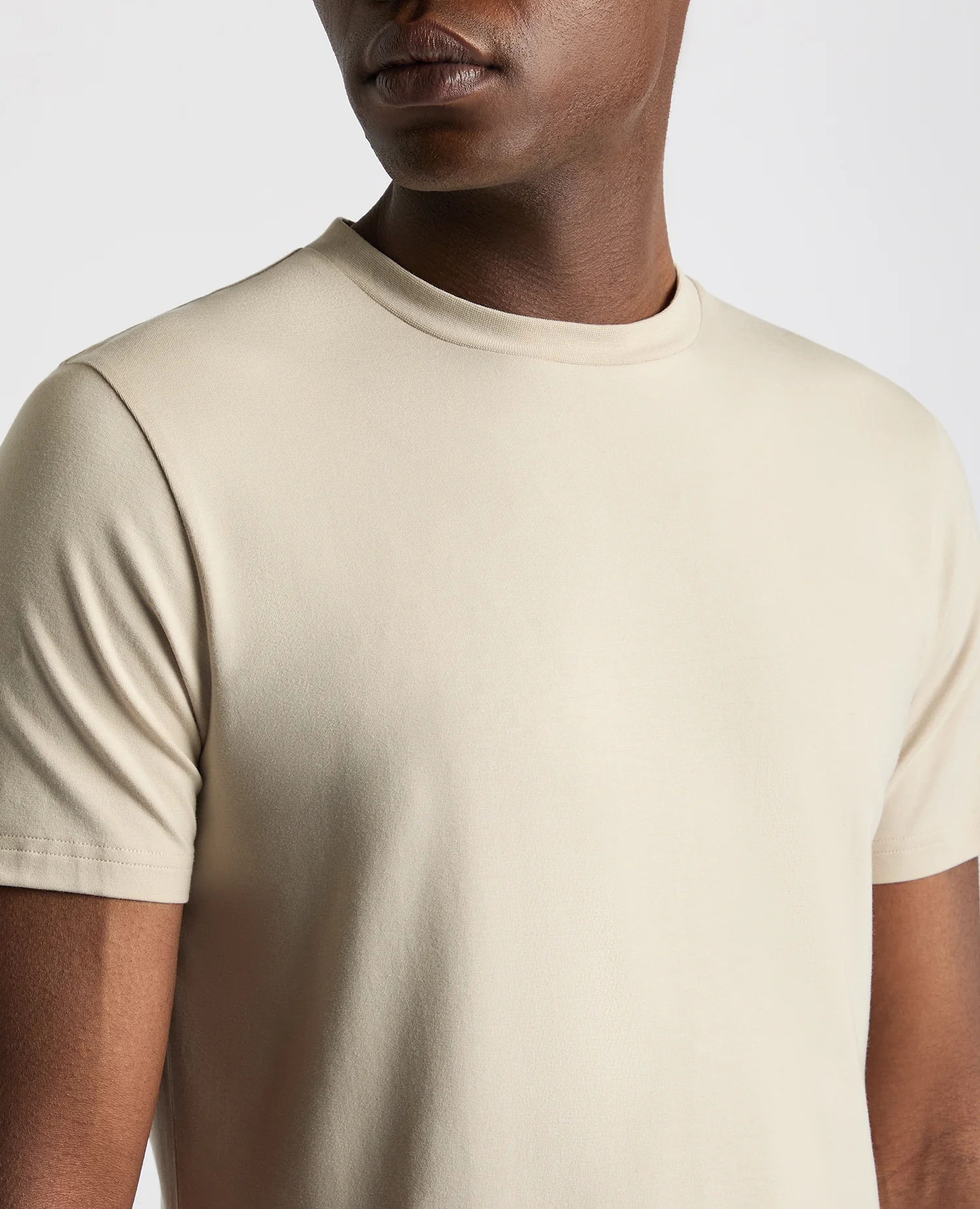 Relaxed Fit Crew Neck Tencel T-Shirt - Image 4