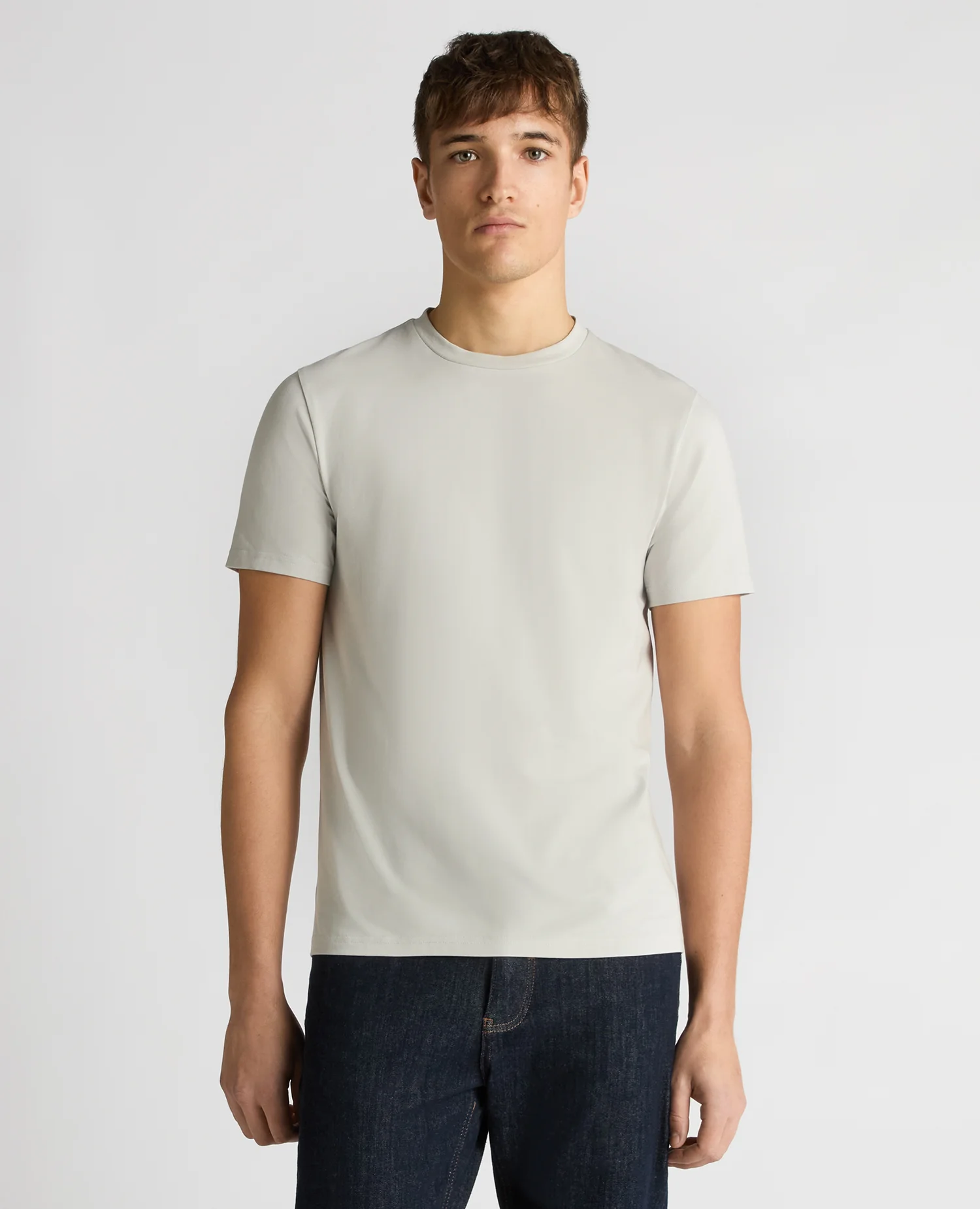 Relaxed Fit Crew Neck Tencel T-Shirt