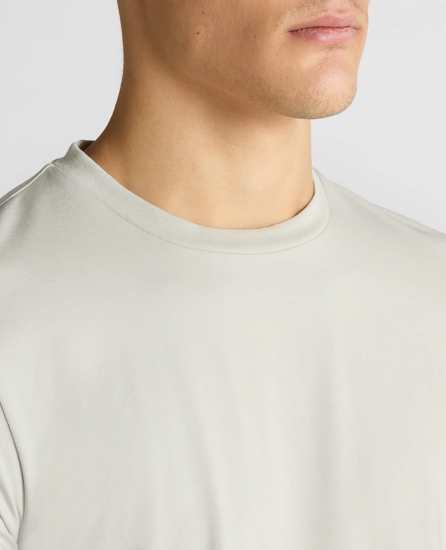Relaxed Fit Crew Neck Tencel T-Shirt - Image 5
