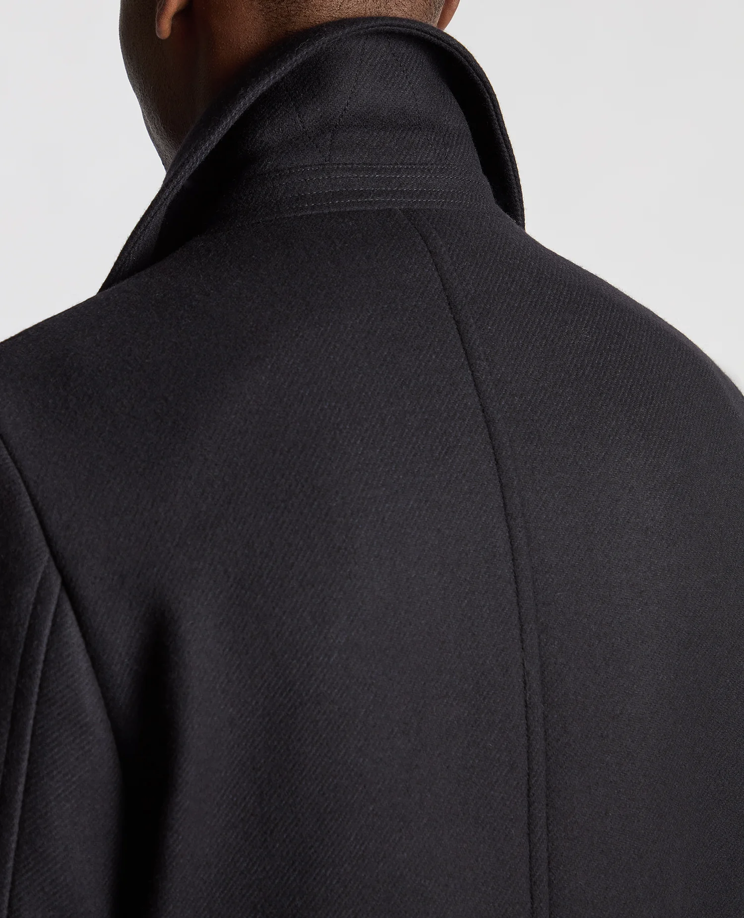 Relaxed Fit Double Breasted Overcoat - Image 6