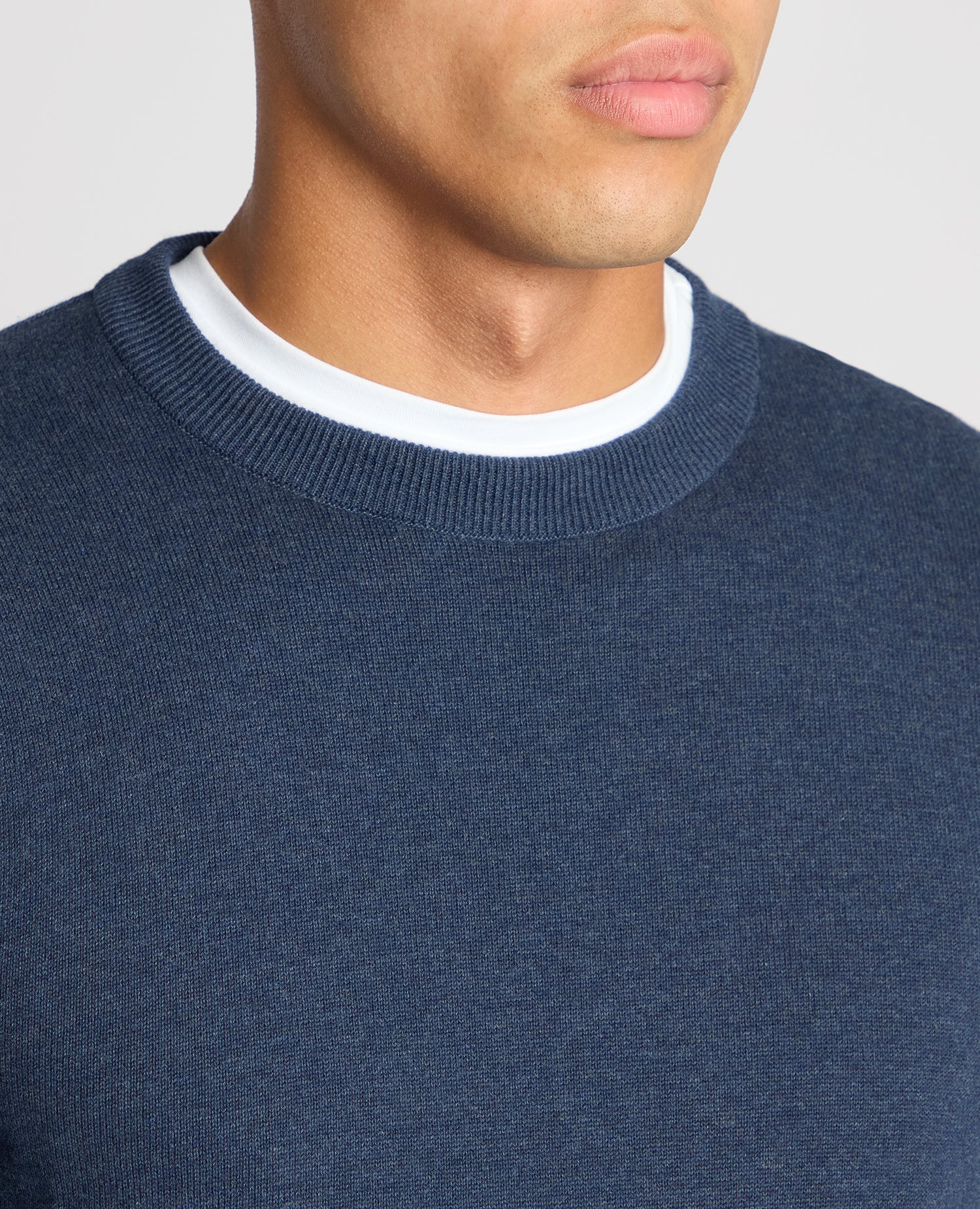 Tapered Fit Cotton Crew Neck Sweater - Image 5