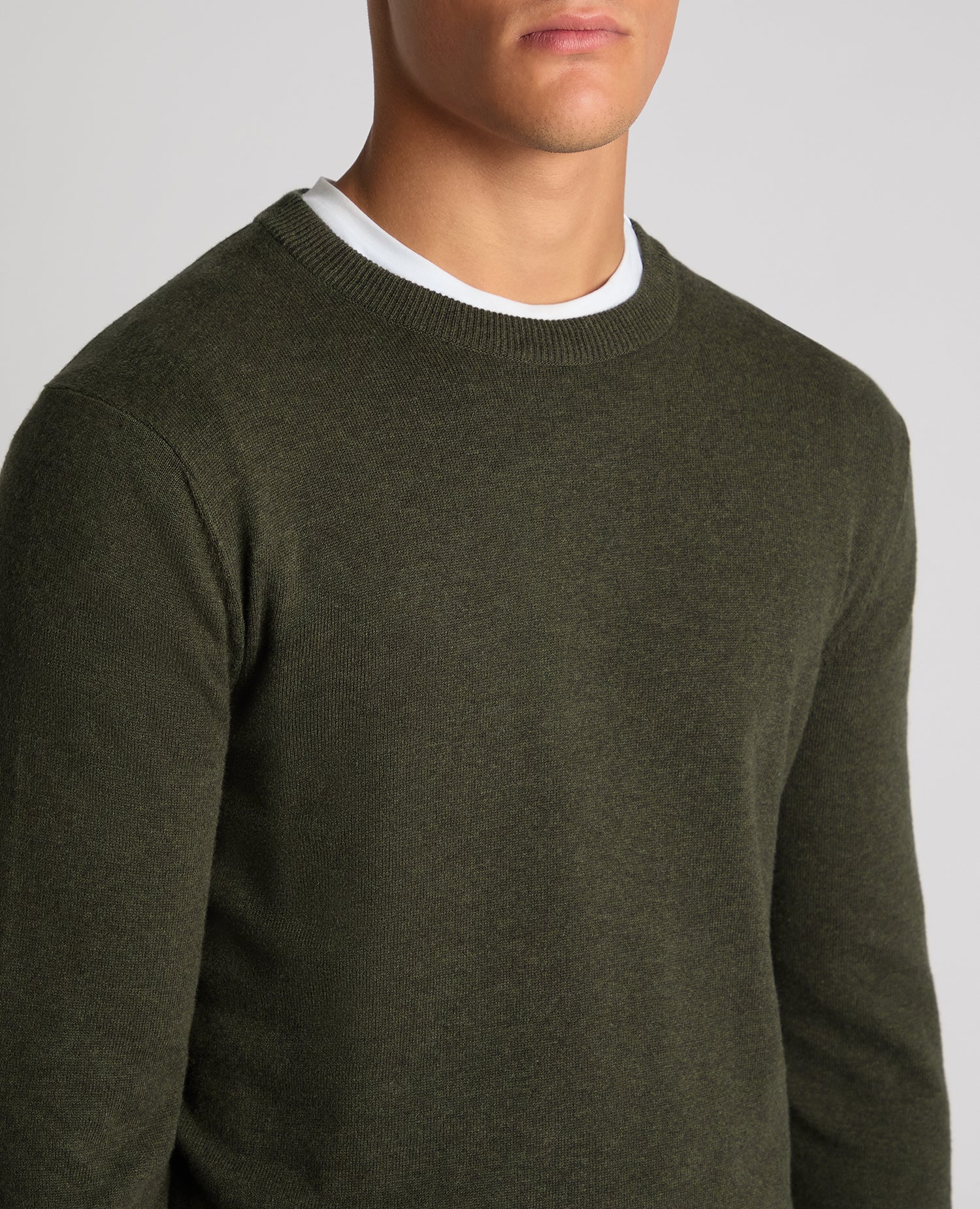 Tapered Fit Cotton Crew Neck Sweater - Image 4