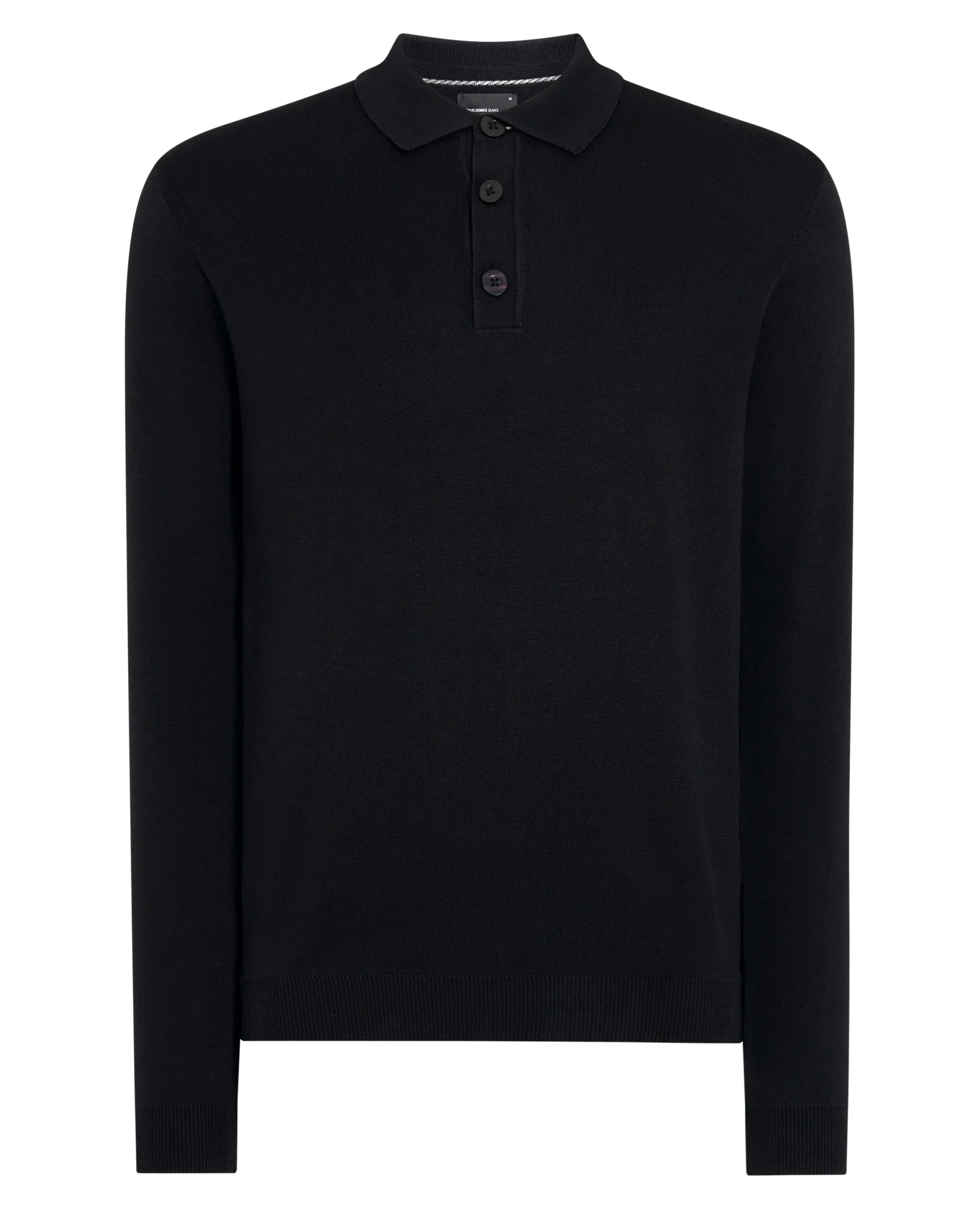 Long Sleeve Cotton Knit Polo - Image 6