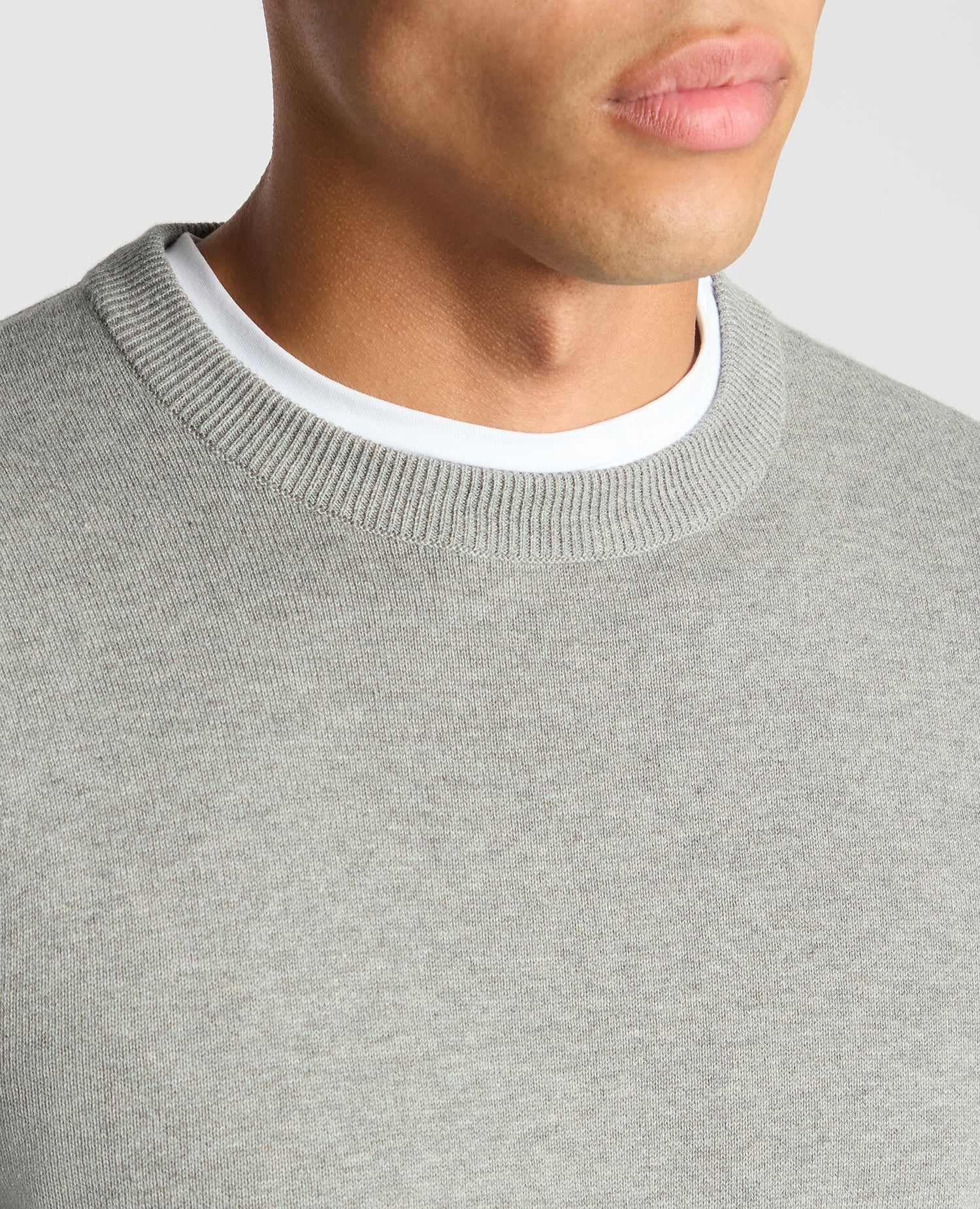 Tapered Fit Cotton Crew Neck Sweater - Image 5