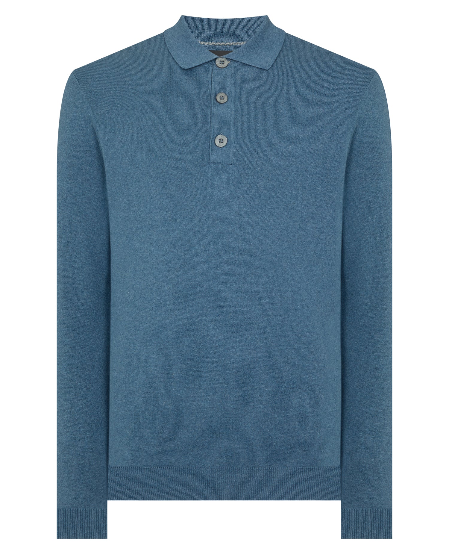 Long Sleeve Cotton Knit Polo - Image 6