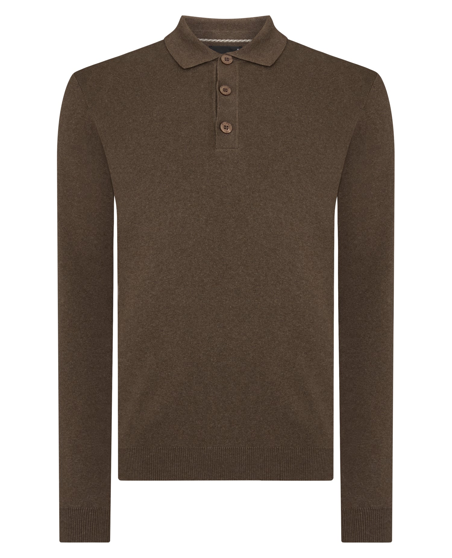 Long Sleeve Cotton Knit Polo - Image 6