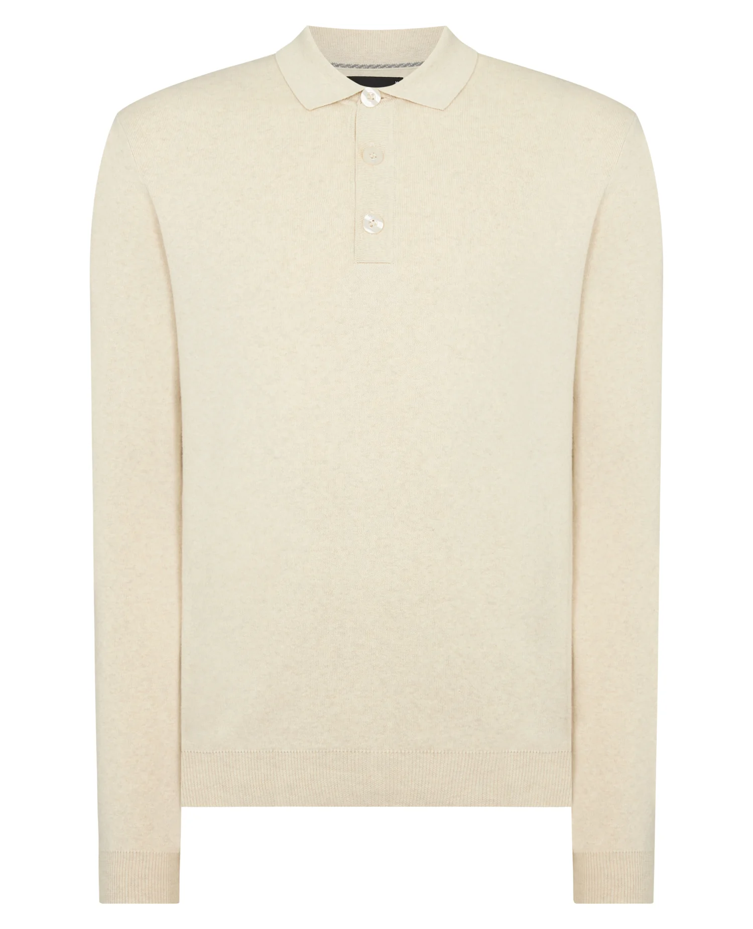 Long Sleeve Cotton Knit Polo - Image 5