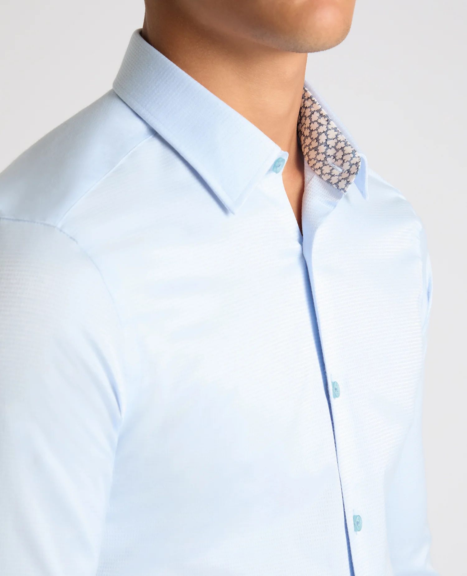 Slim Fit Contrast Detail Shirt - Image 4