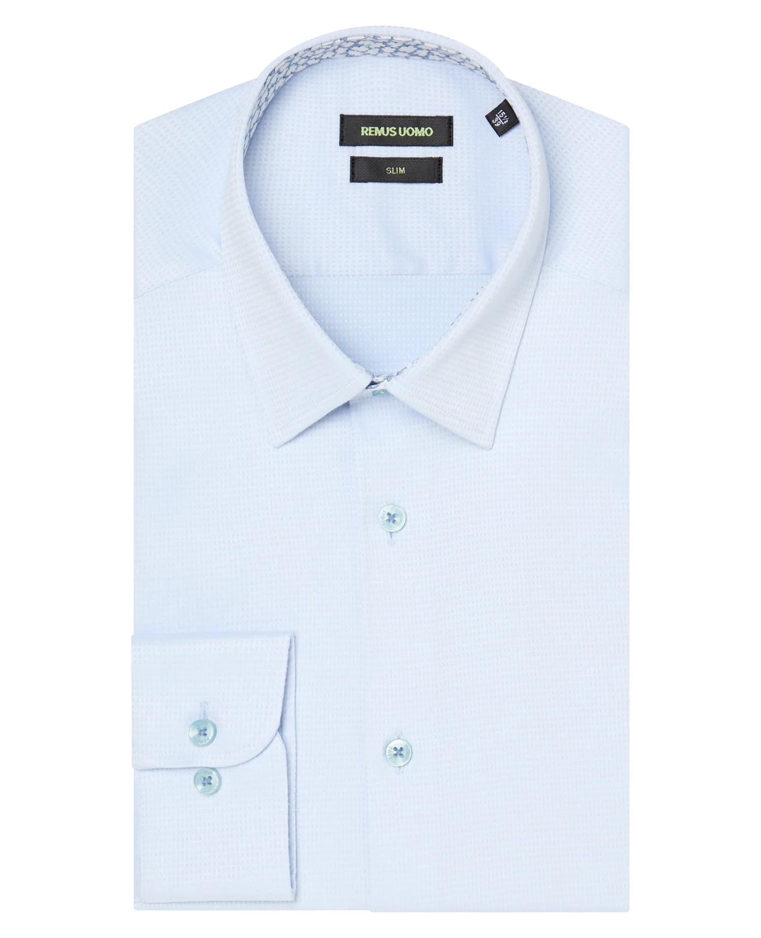 Slim Fit Contrast Detail Shirt - Image 5