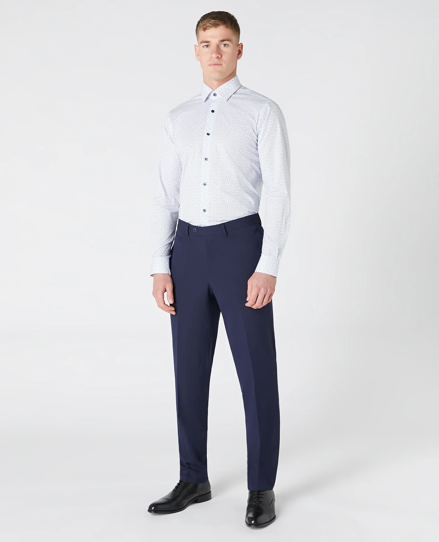 Tapered Fit Print Cotton Shirt - Image 2