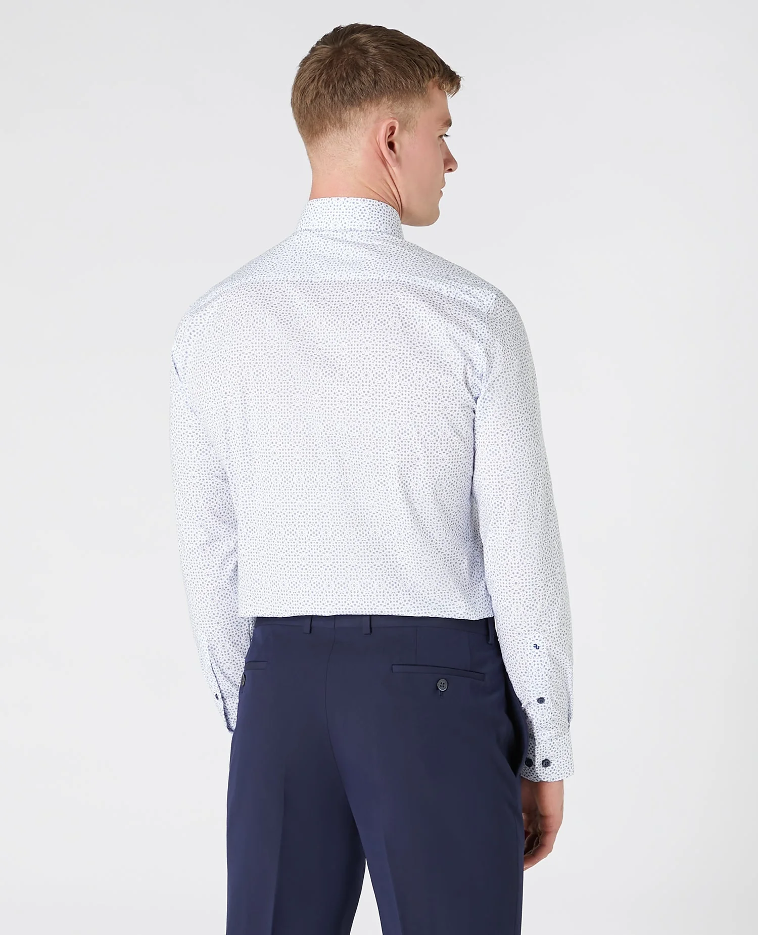 Tapered Fit Print Cotton Shirt - Image 3