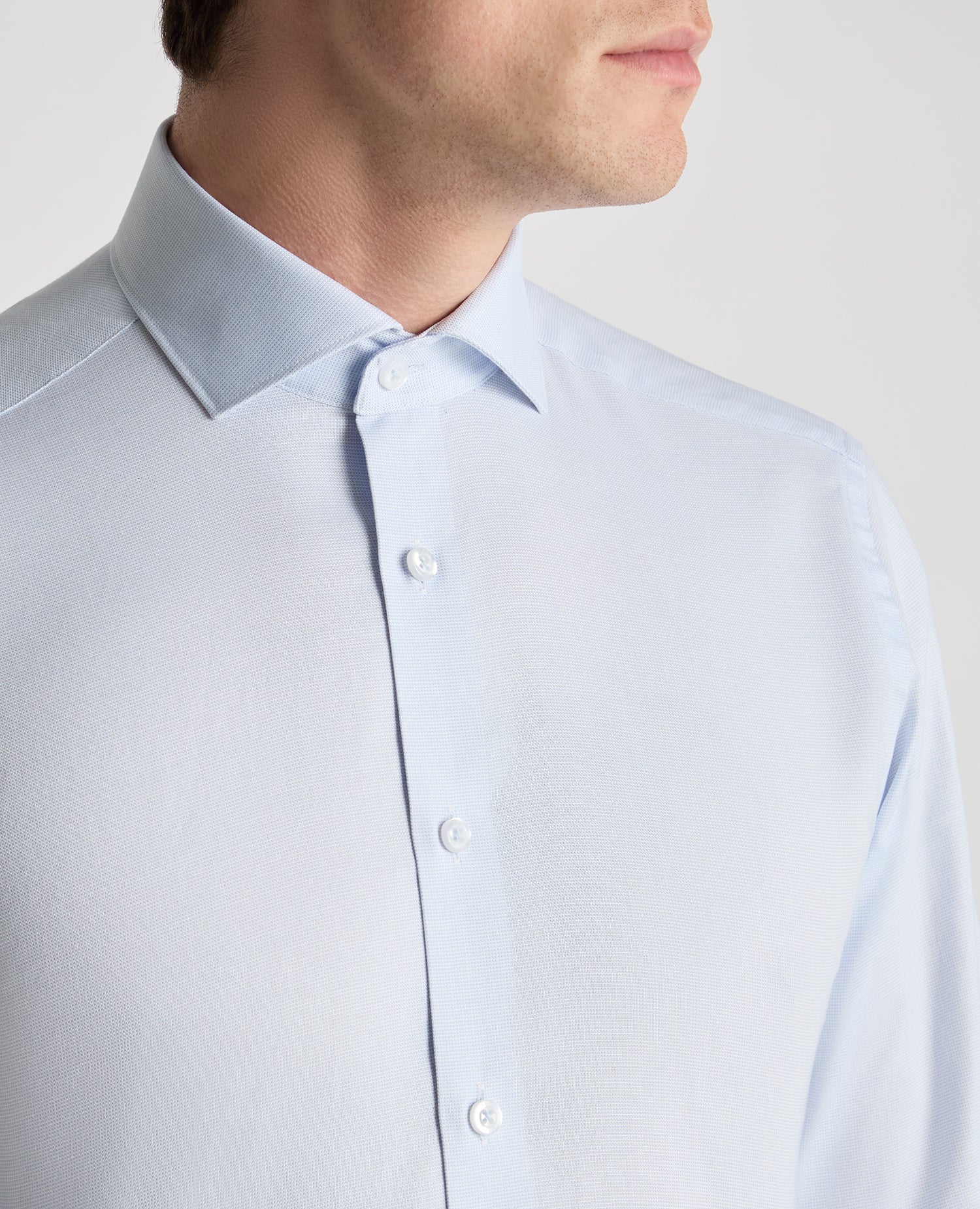 Tapered Fit French Front Cotton Shirt - Image 4