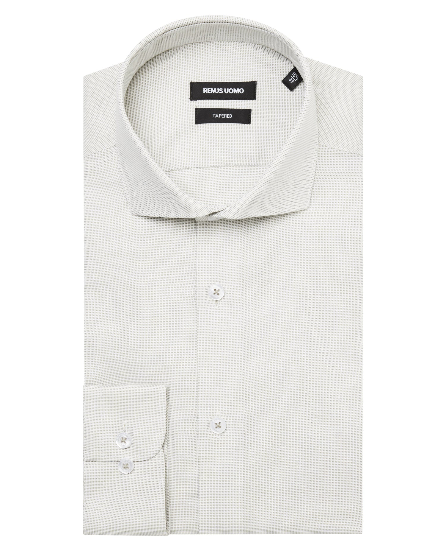 Tapered Fit French Front Cotton Shirt - Image 5