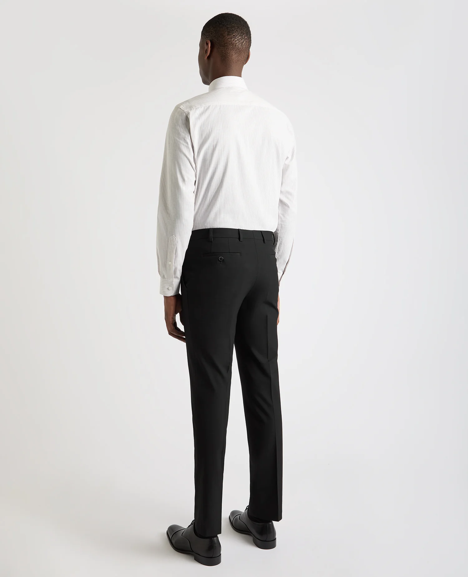 Tapered Fit Striped Cotton-Linen Shirt - Image 3