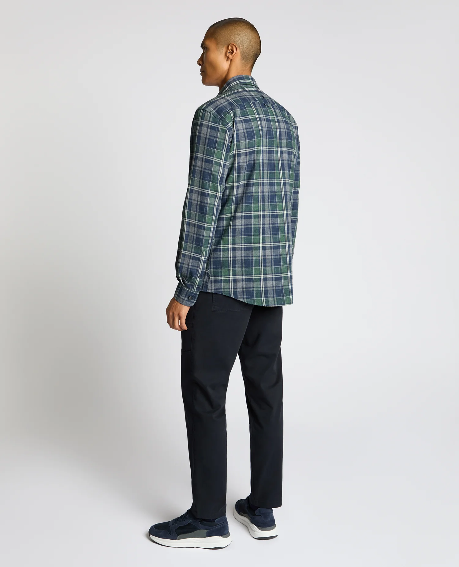 Tapered Fit Cotton-Blend Check Shirt - Image 3