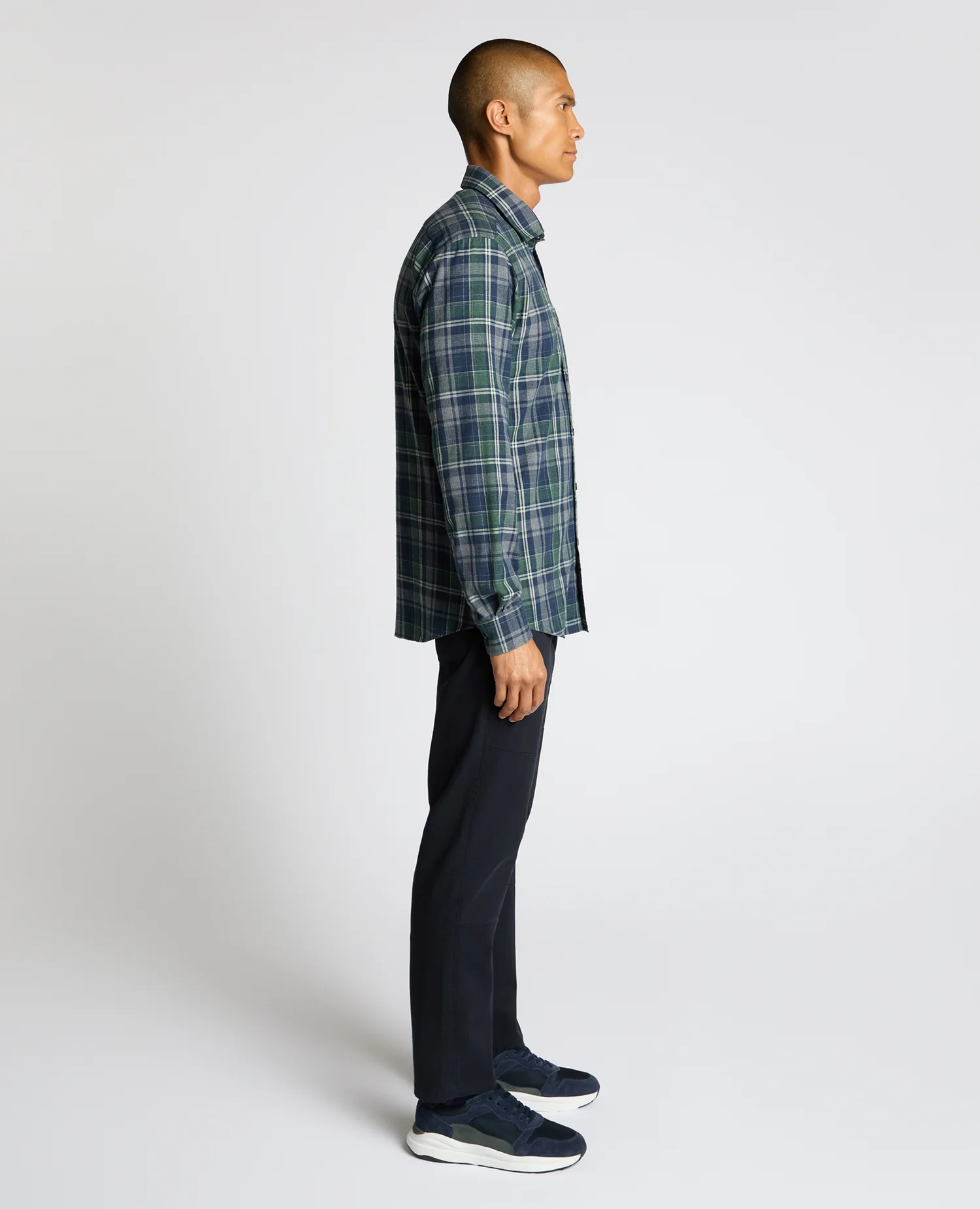 Tapered Fit Cotton-Blend Check Shirt - Image 4