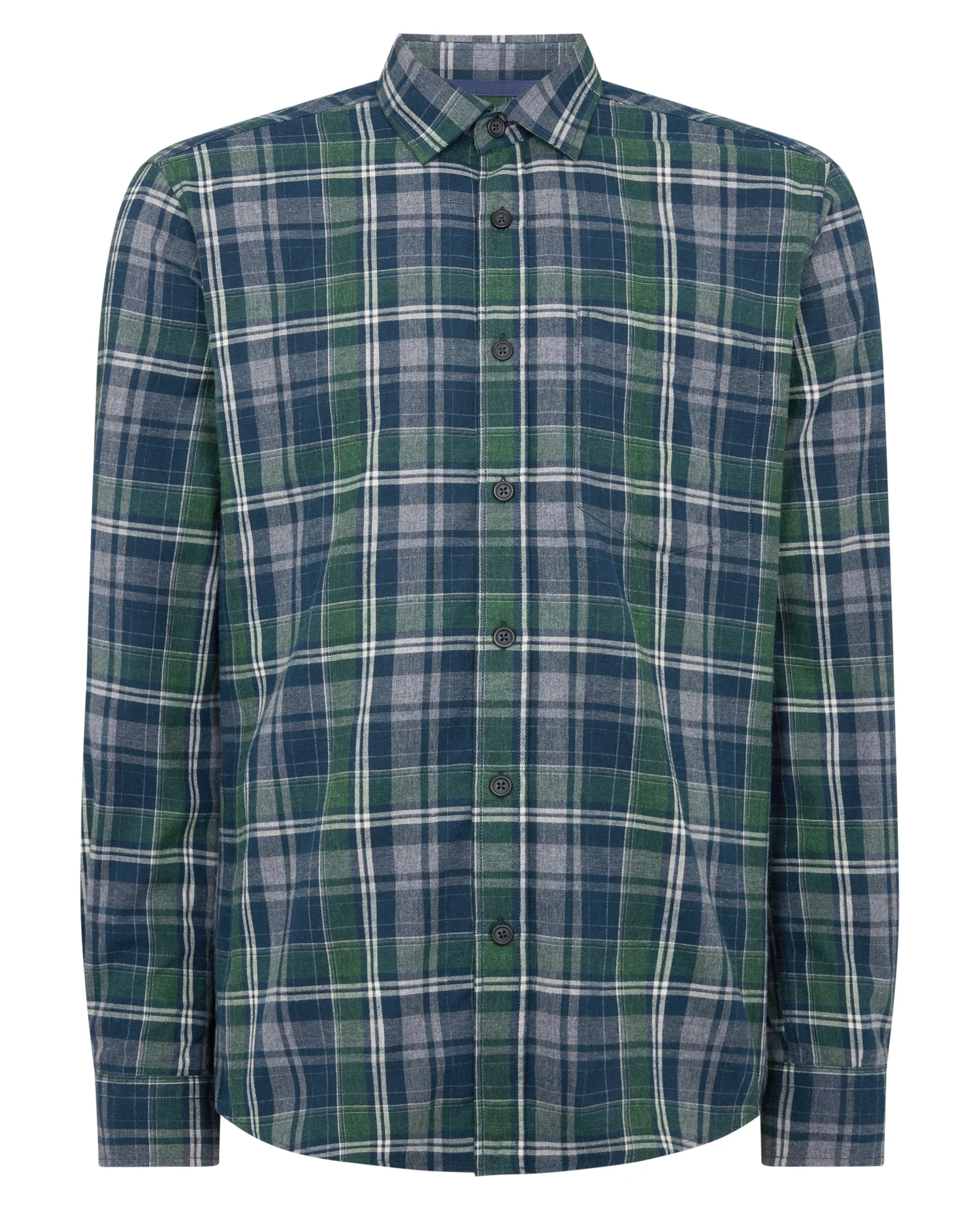 Tapered Fit Cotton-Blend Check Shirt - Image 7