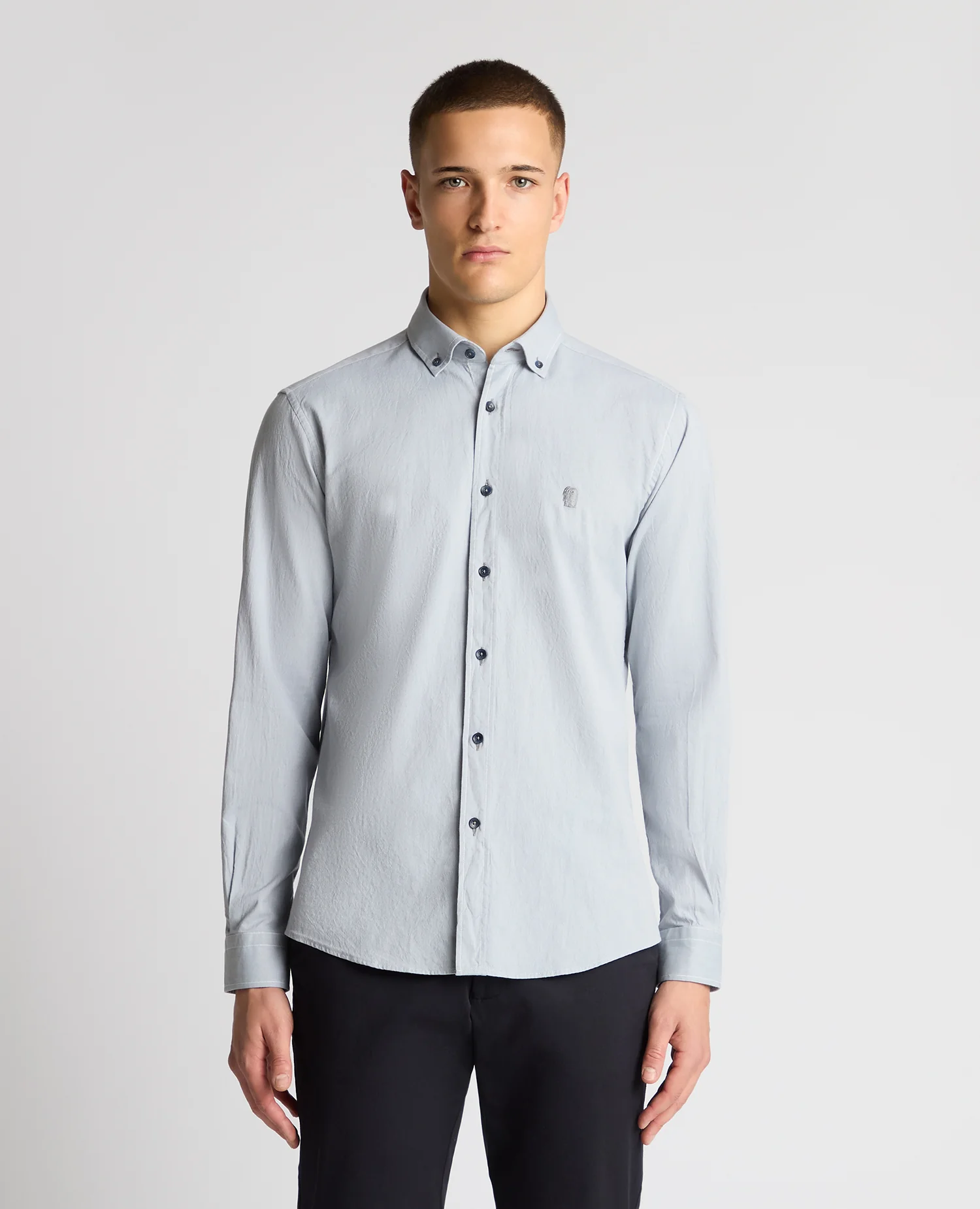 Tapered Fit Cotton Shirt
