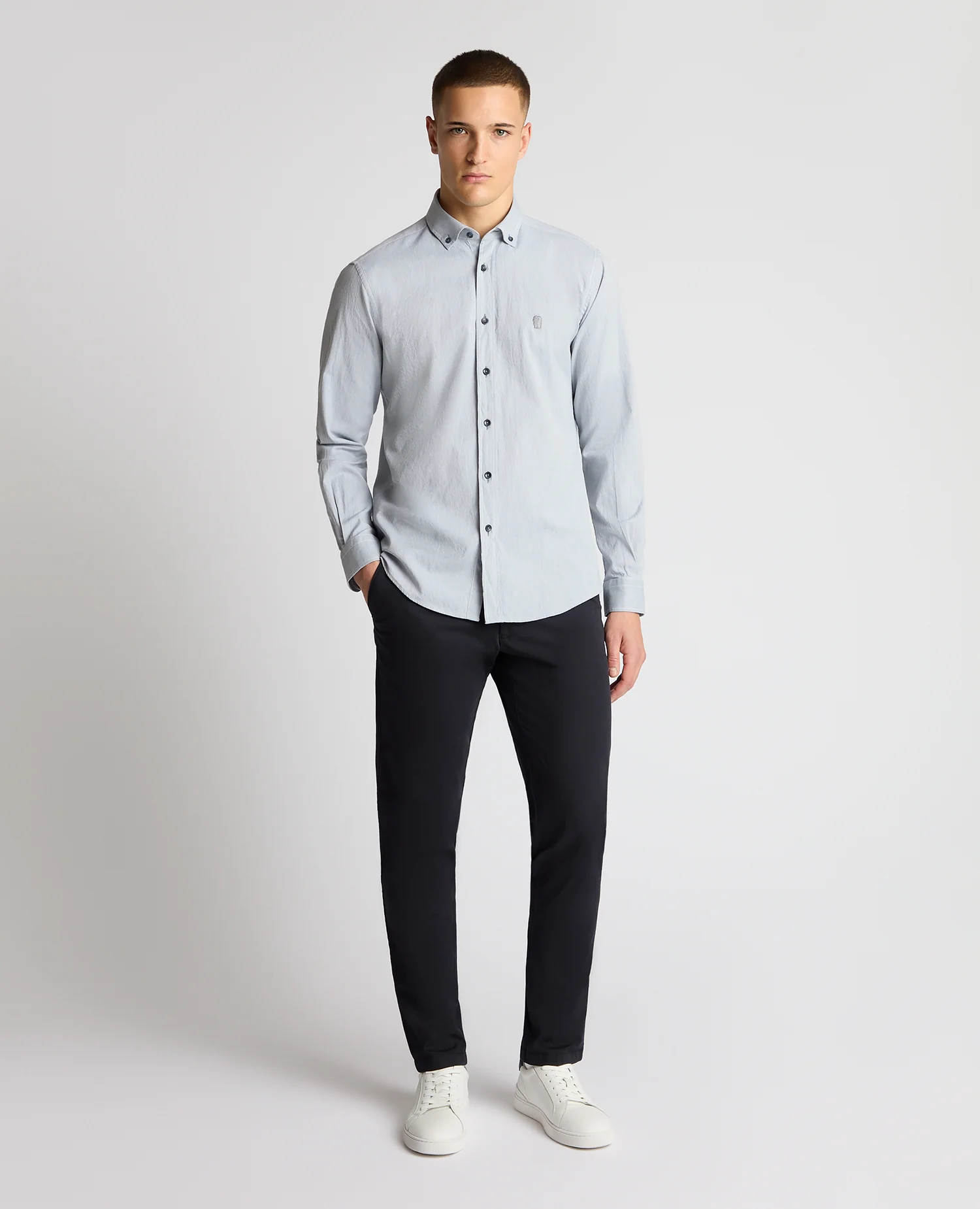 Tapered Fit Cotton Shirt - Image 2