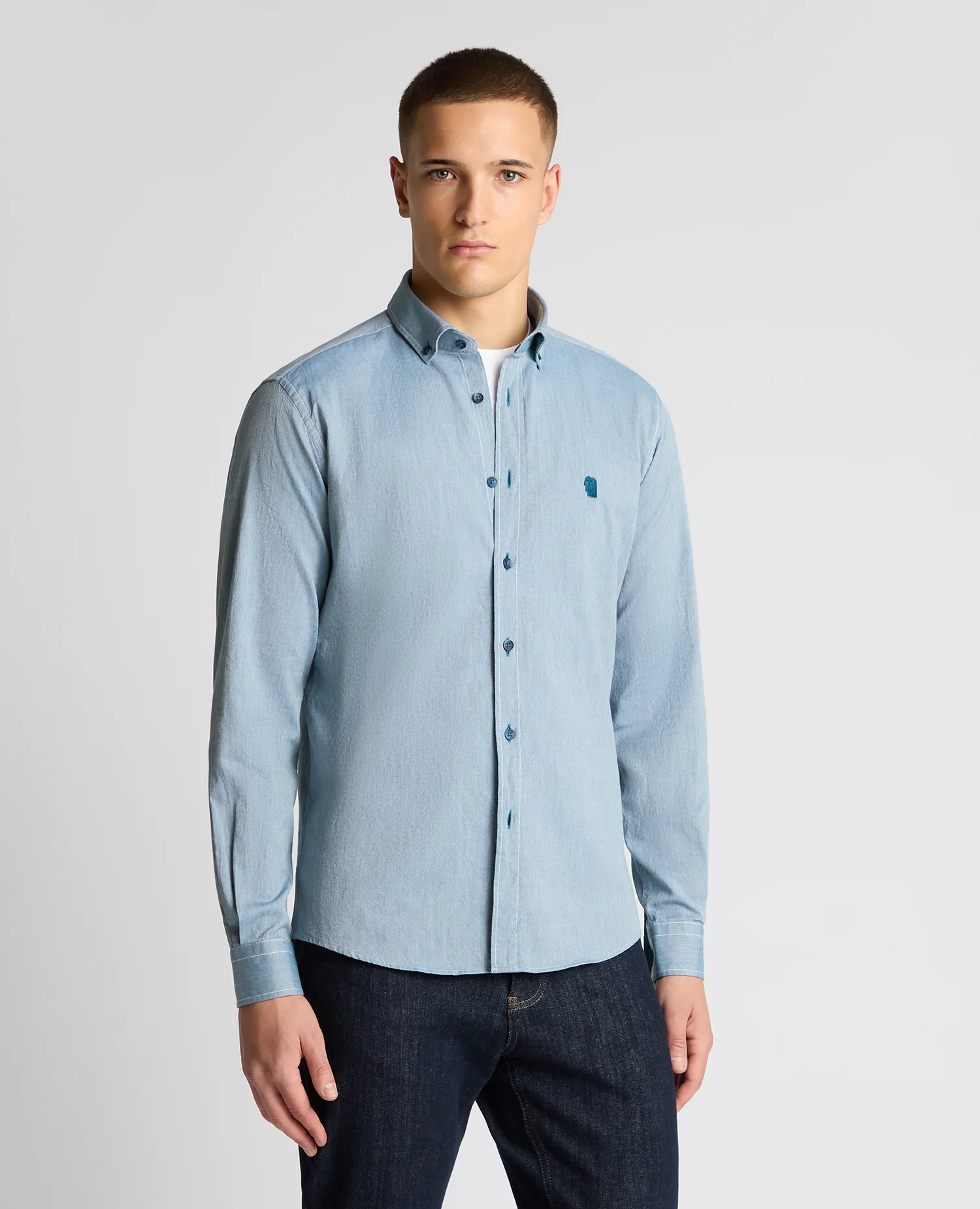 Tapered Fit Cotton Shirt