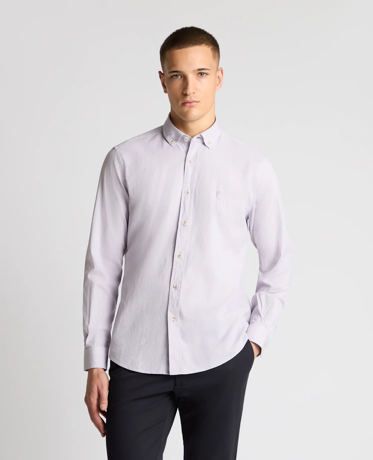 Tapered Fit Cotton Shirt