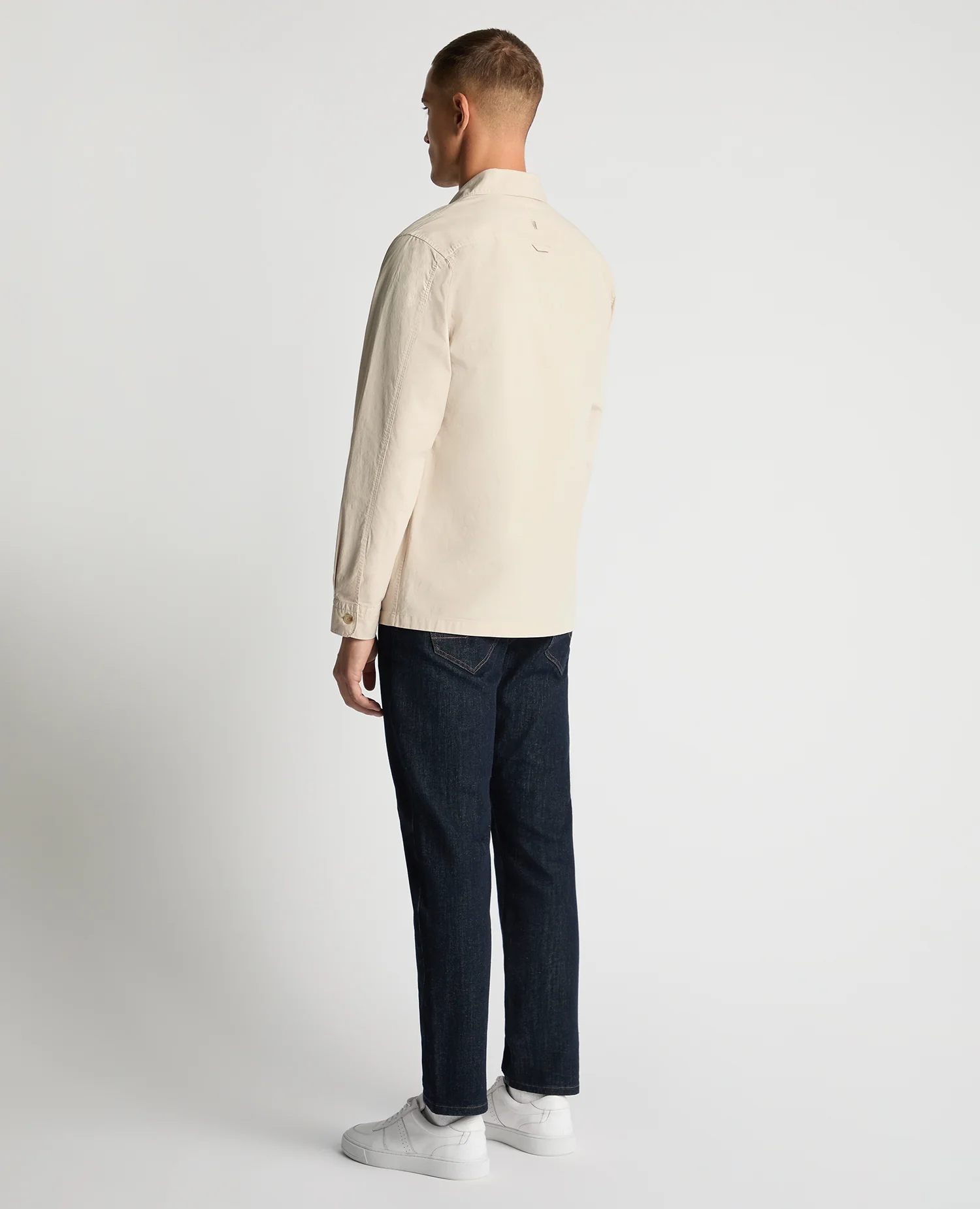Regular Fit Cotton-Stretch Overshirt - Image 4
