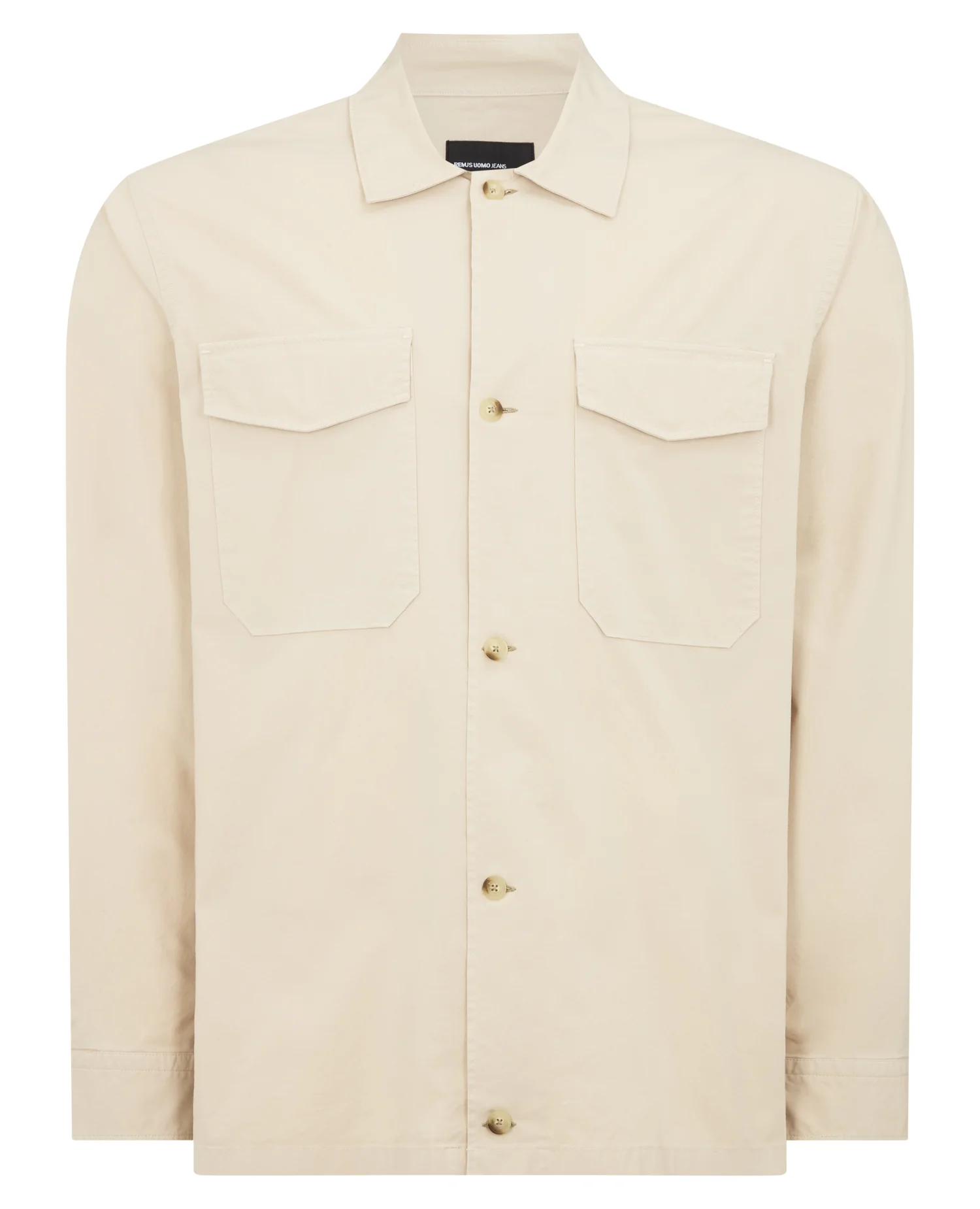 Regular Fit Cotton-Stretch Overshirt - Image 7