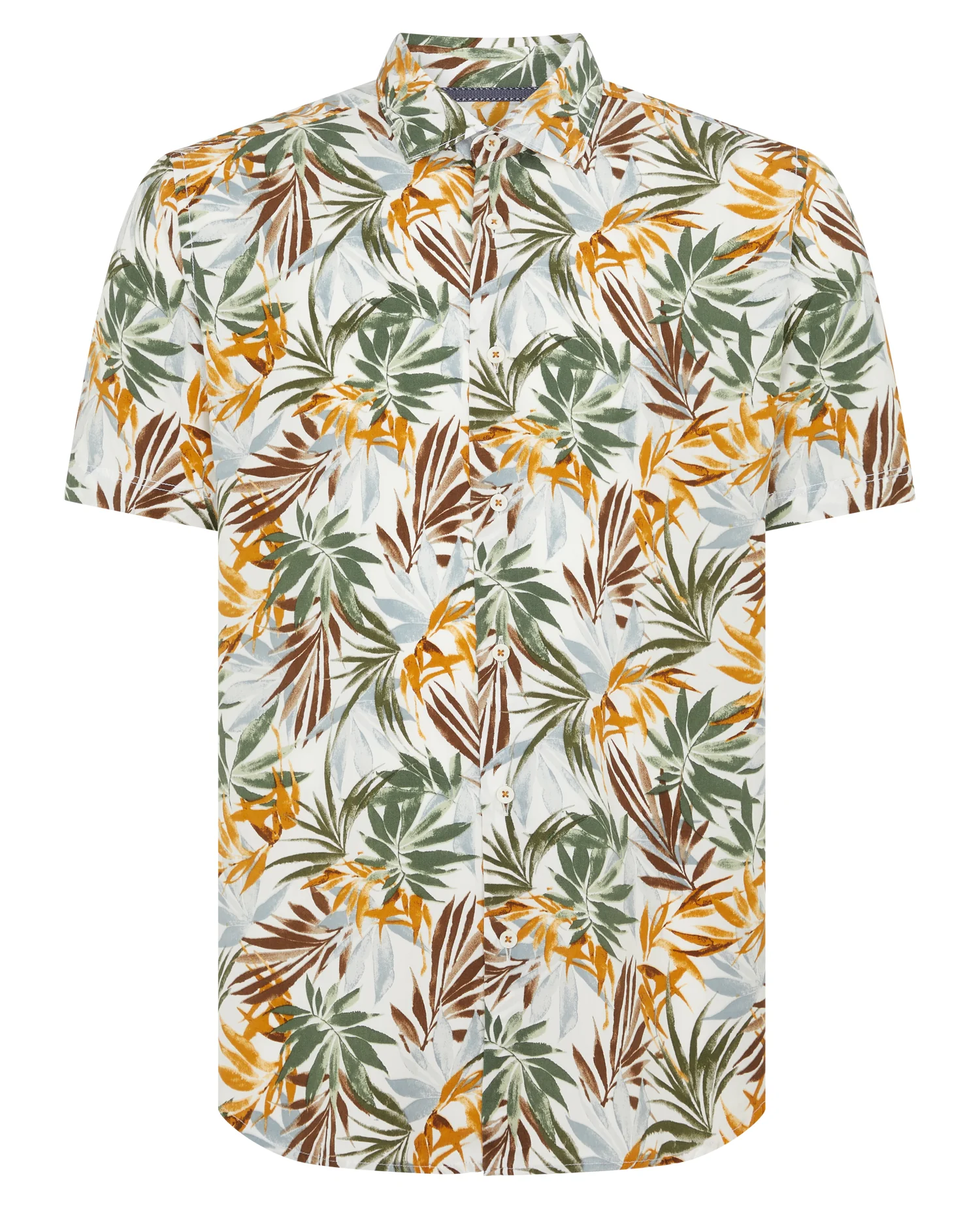 Tapered Fit Print Short Sleeve Shirt - Image 6