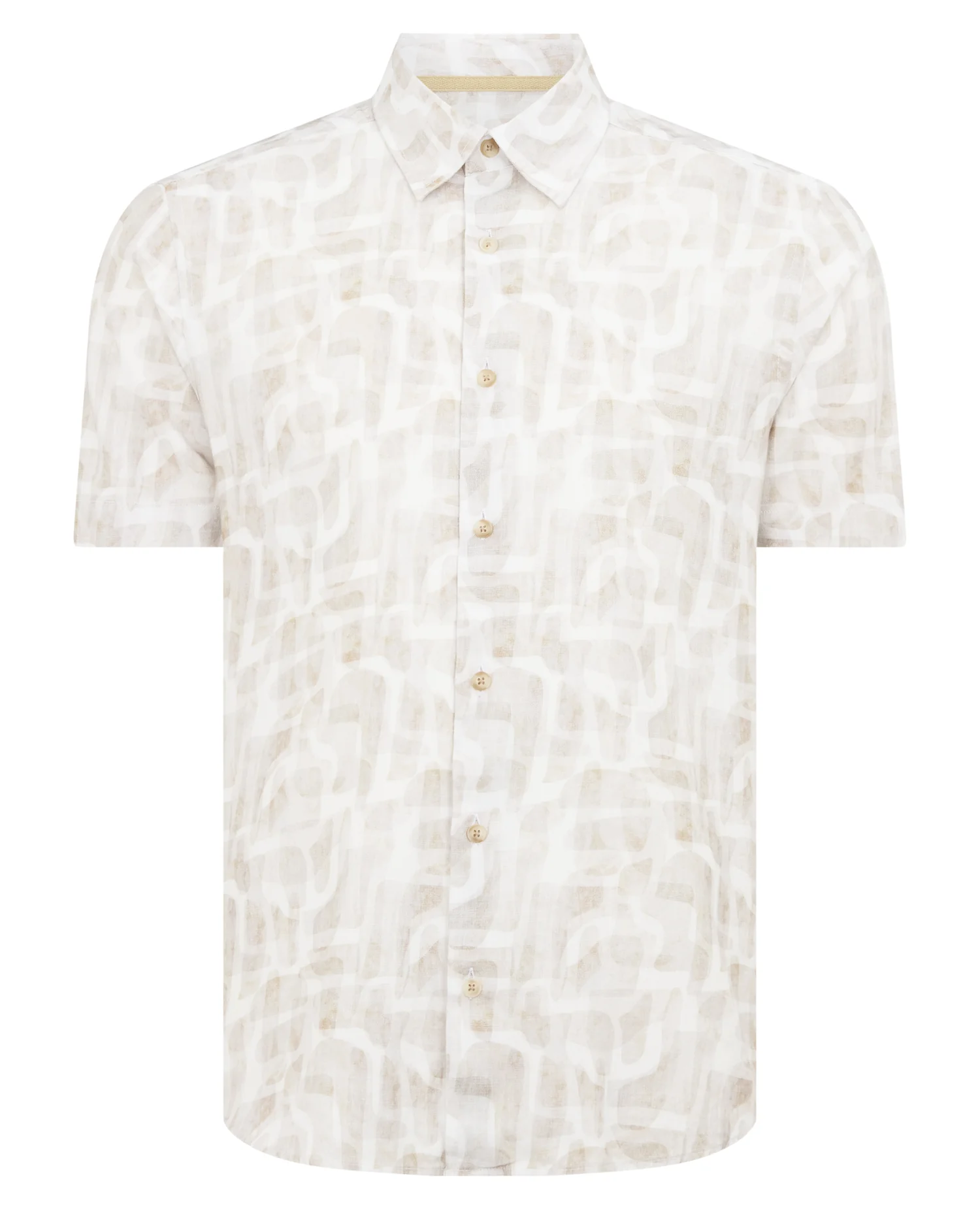 Slim Fit Printed Short-Sleeve Shirt - Image 7