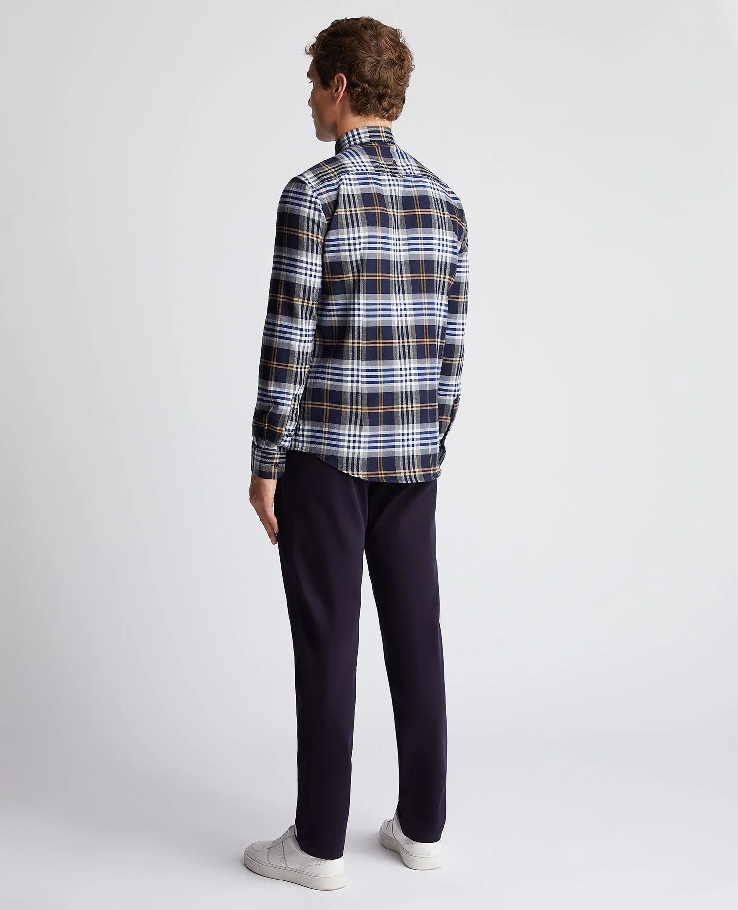 Slim Fit Checked Cotton Shirt - Image 3