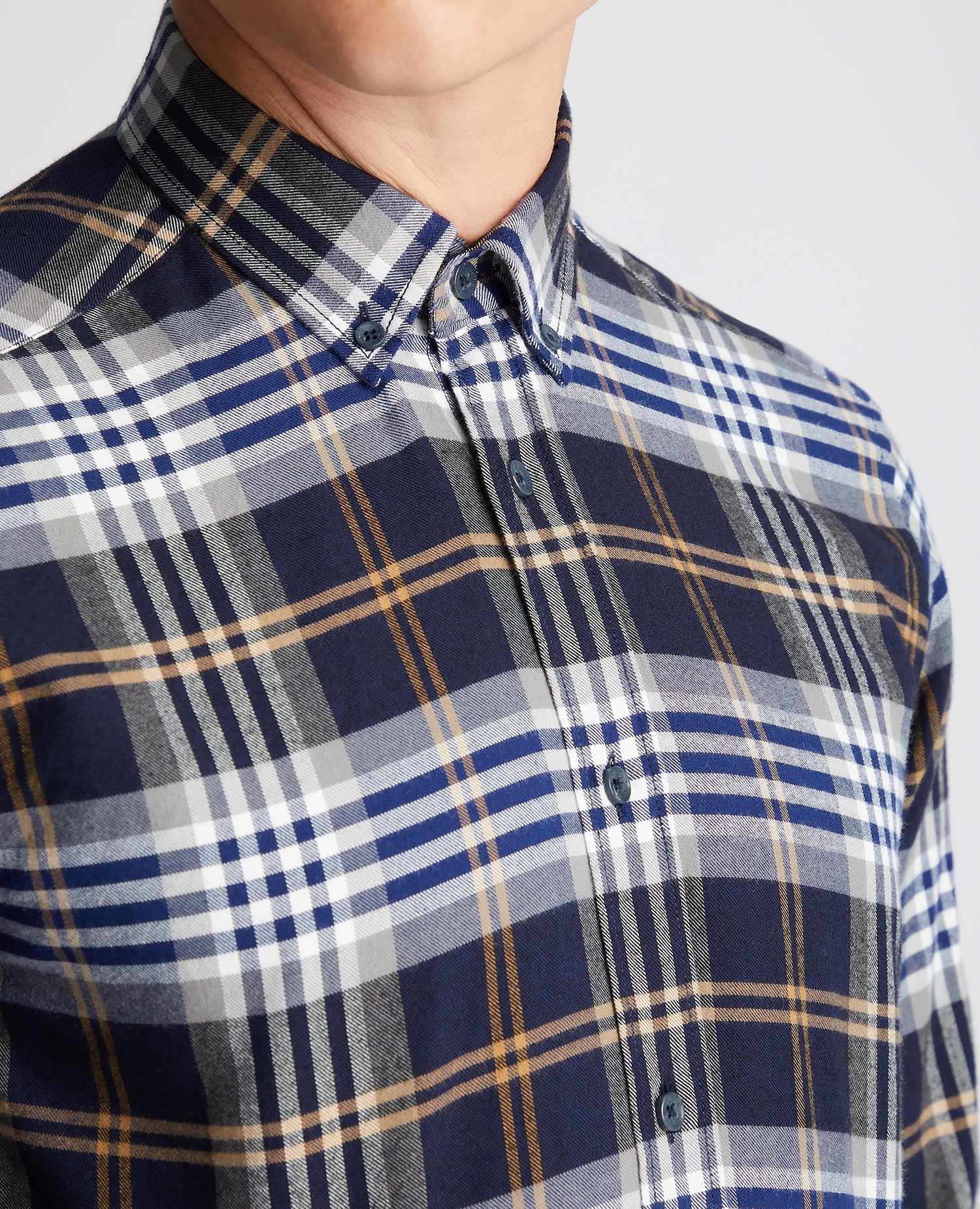 Slim Fit Checked Cotton Shirt - Image 5