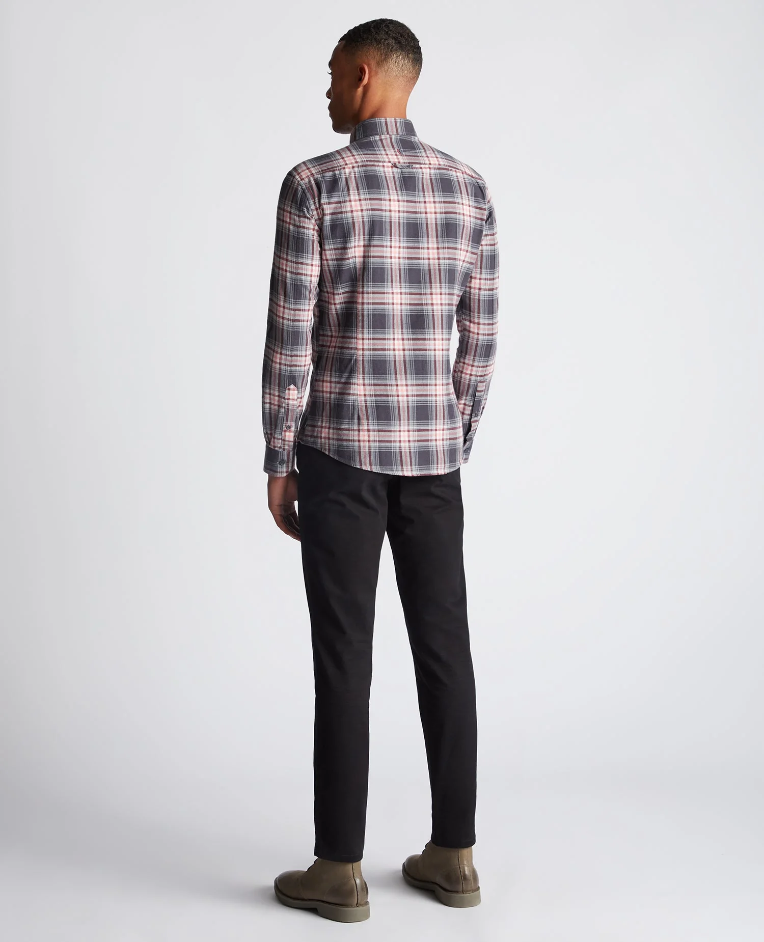 Slim Fit Checked Cotton Shirt - Image 3