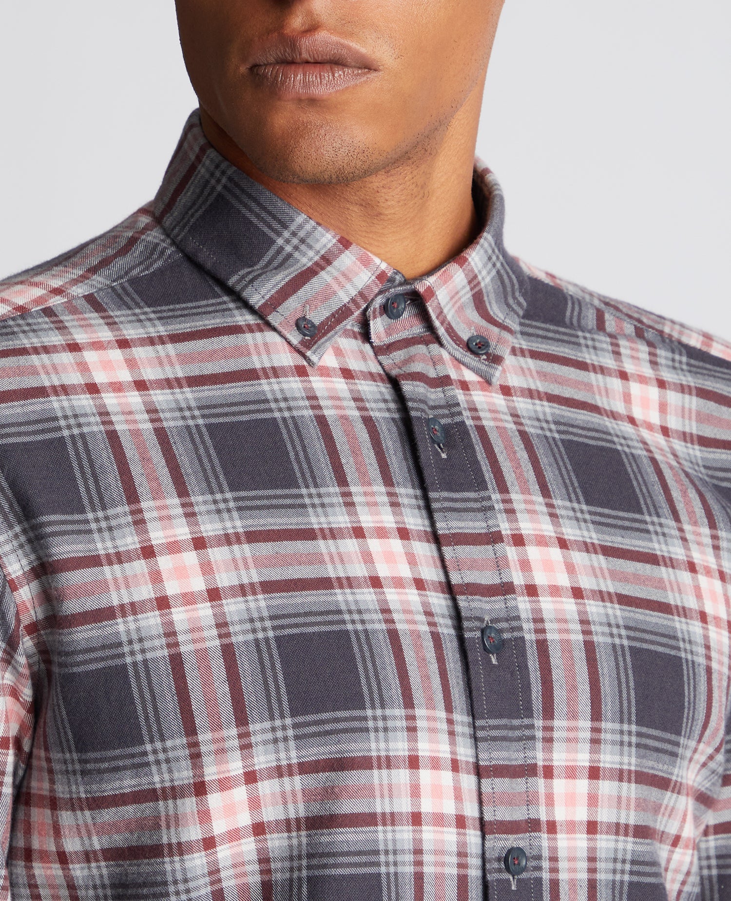 Slim Fit Checked Cotton Shirt - Image 5