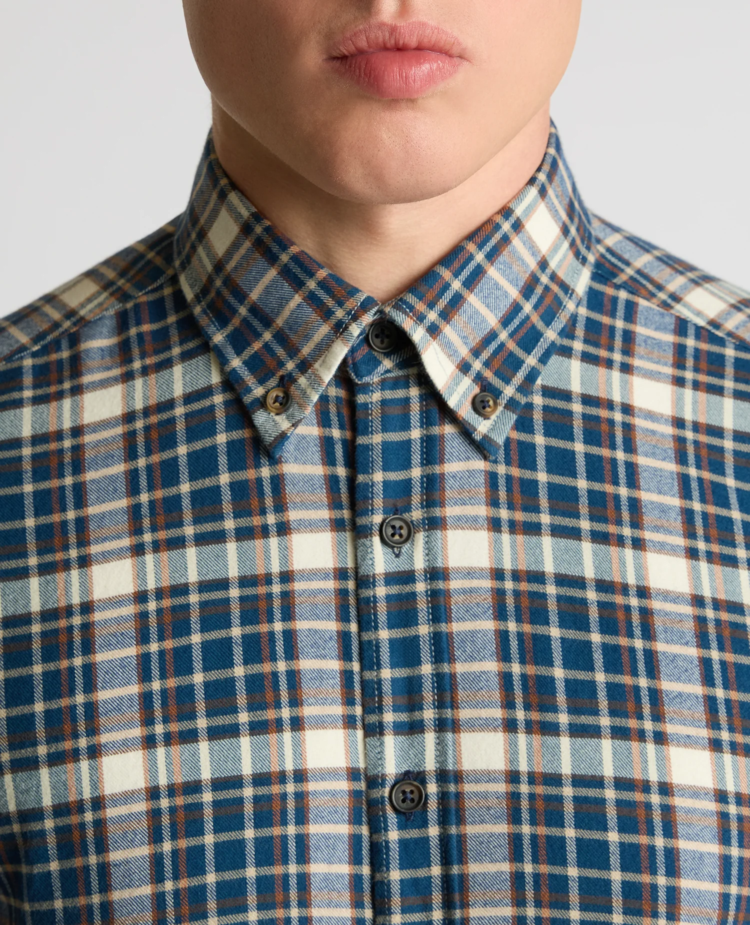 Slim Fit Cotton Check Shirt - Image 5