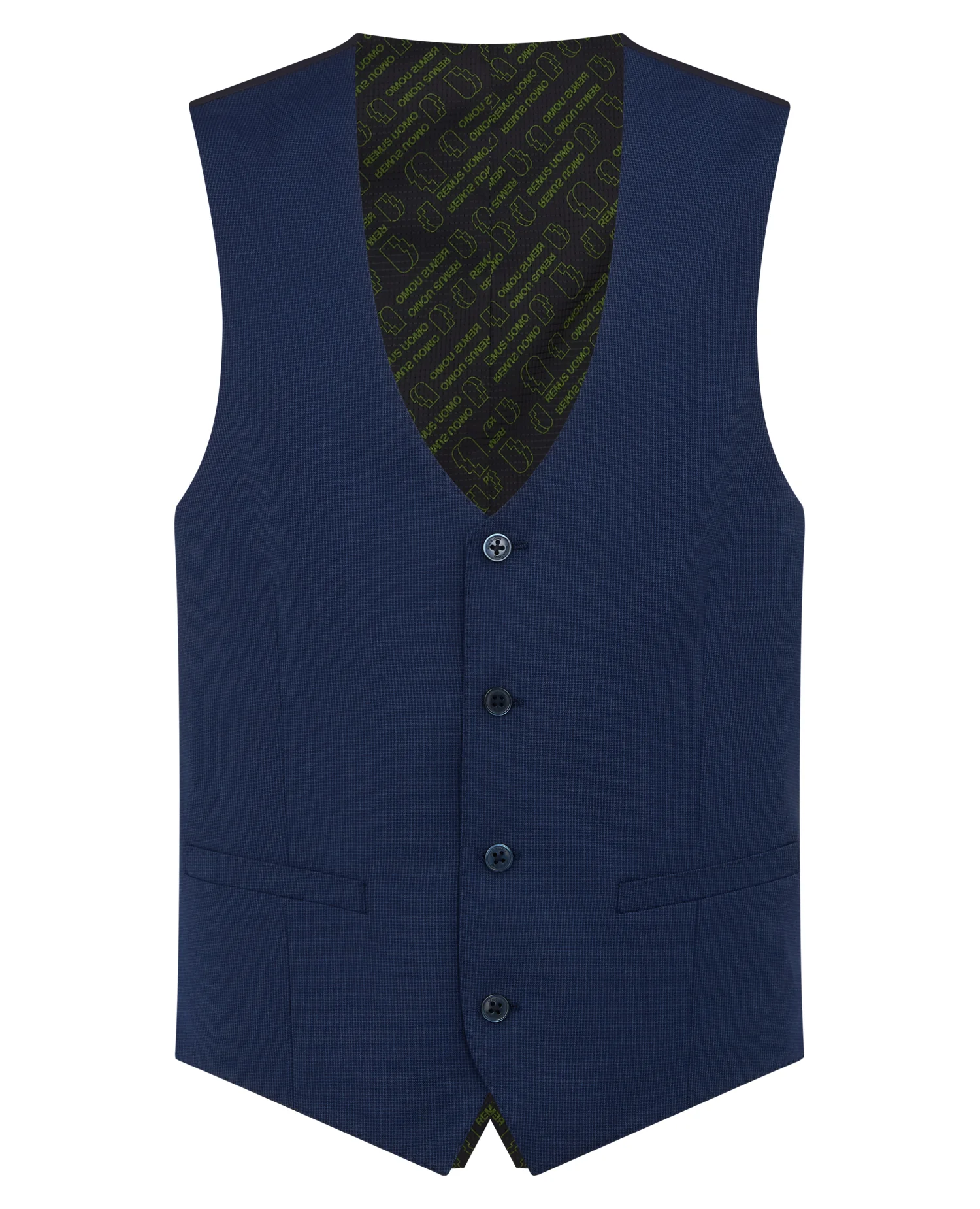 Slim Fit Checked Stretch Mix and Match Suit Waistcoat