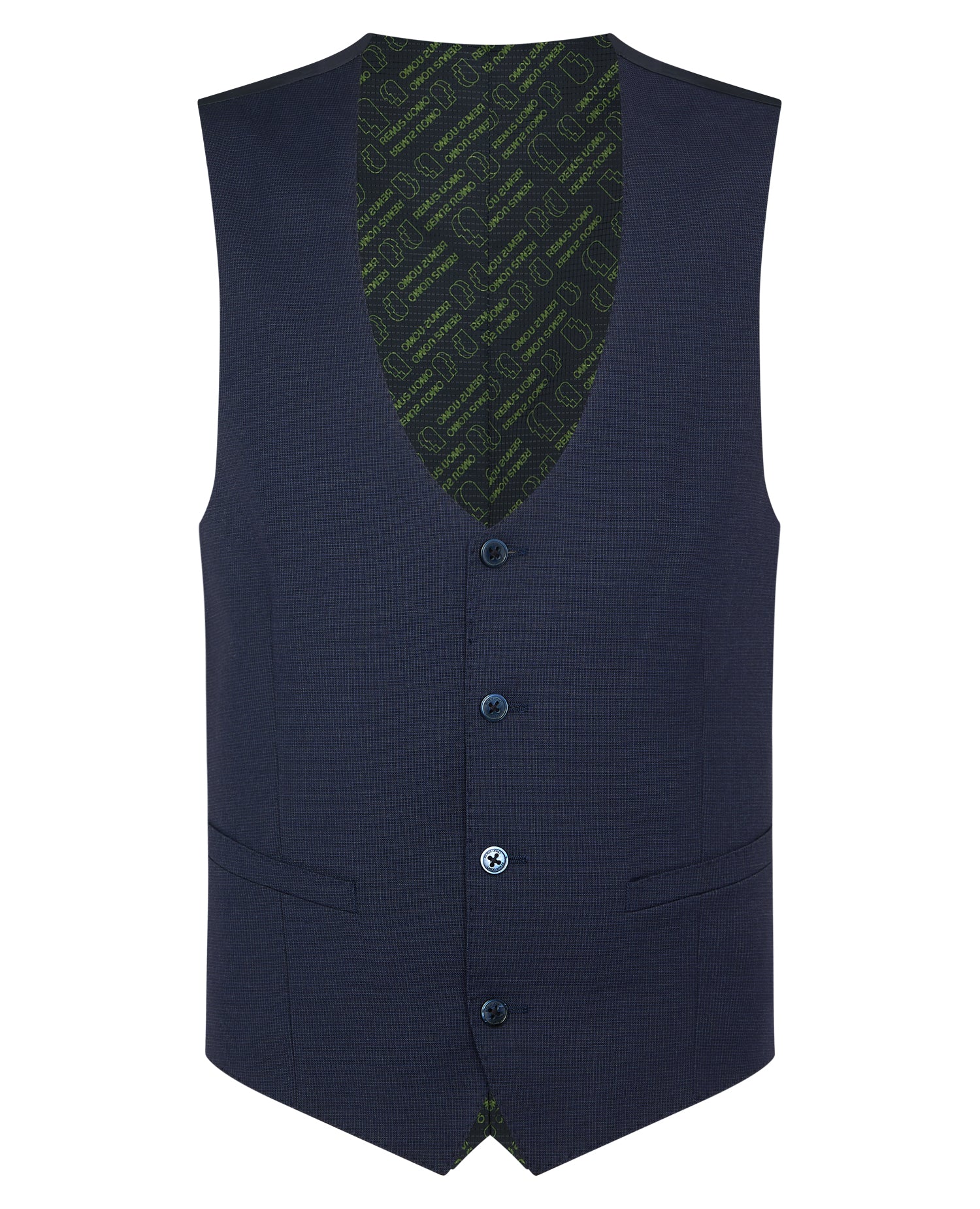 Slim fit polyviscose stretch mix and match suit waistcoat - Image 5