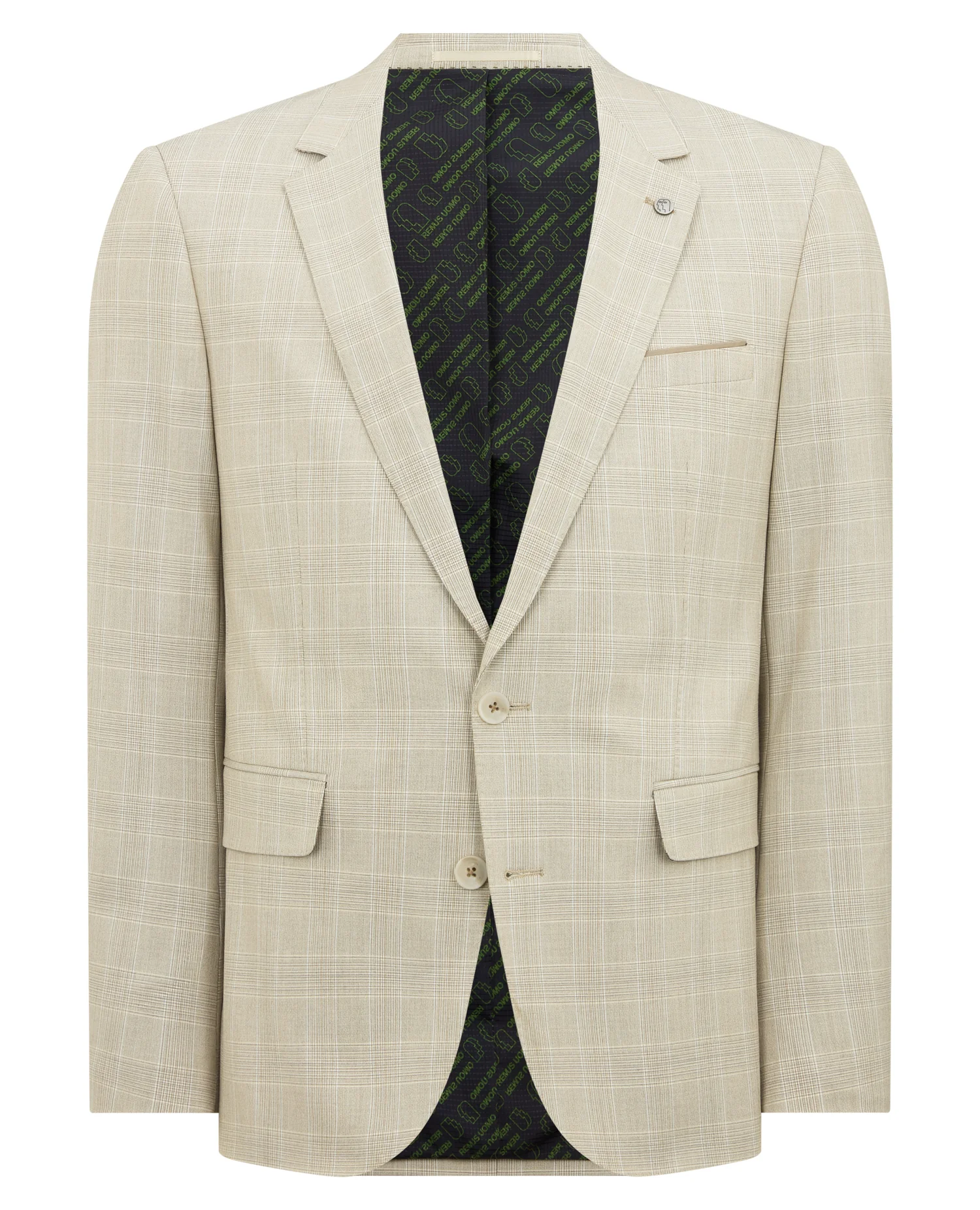 Slim Fit Checked Stretch Suit - Image 6