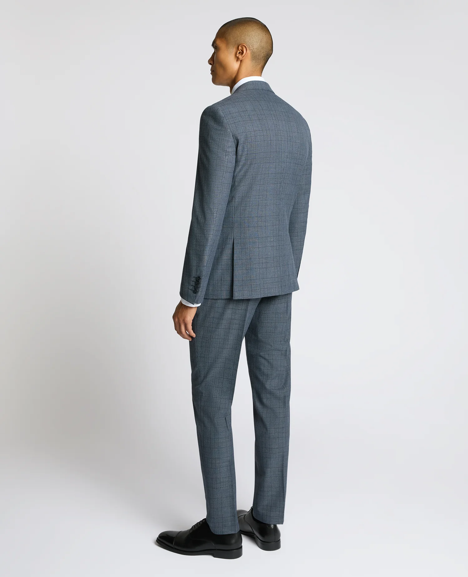Slim Fit Check Suit - Image 3
