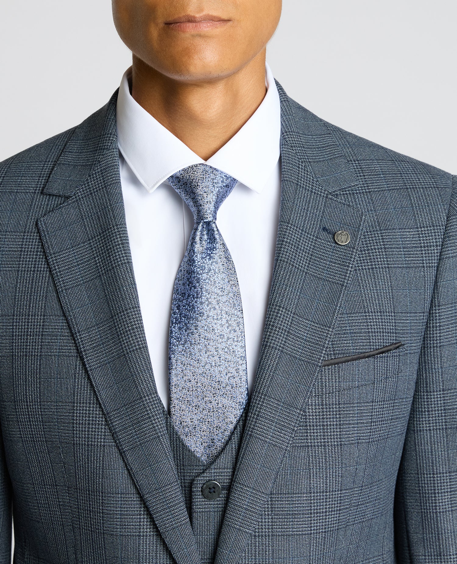 Slim Fit Check Suit - Image 4