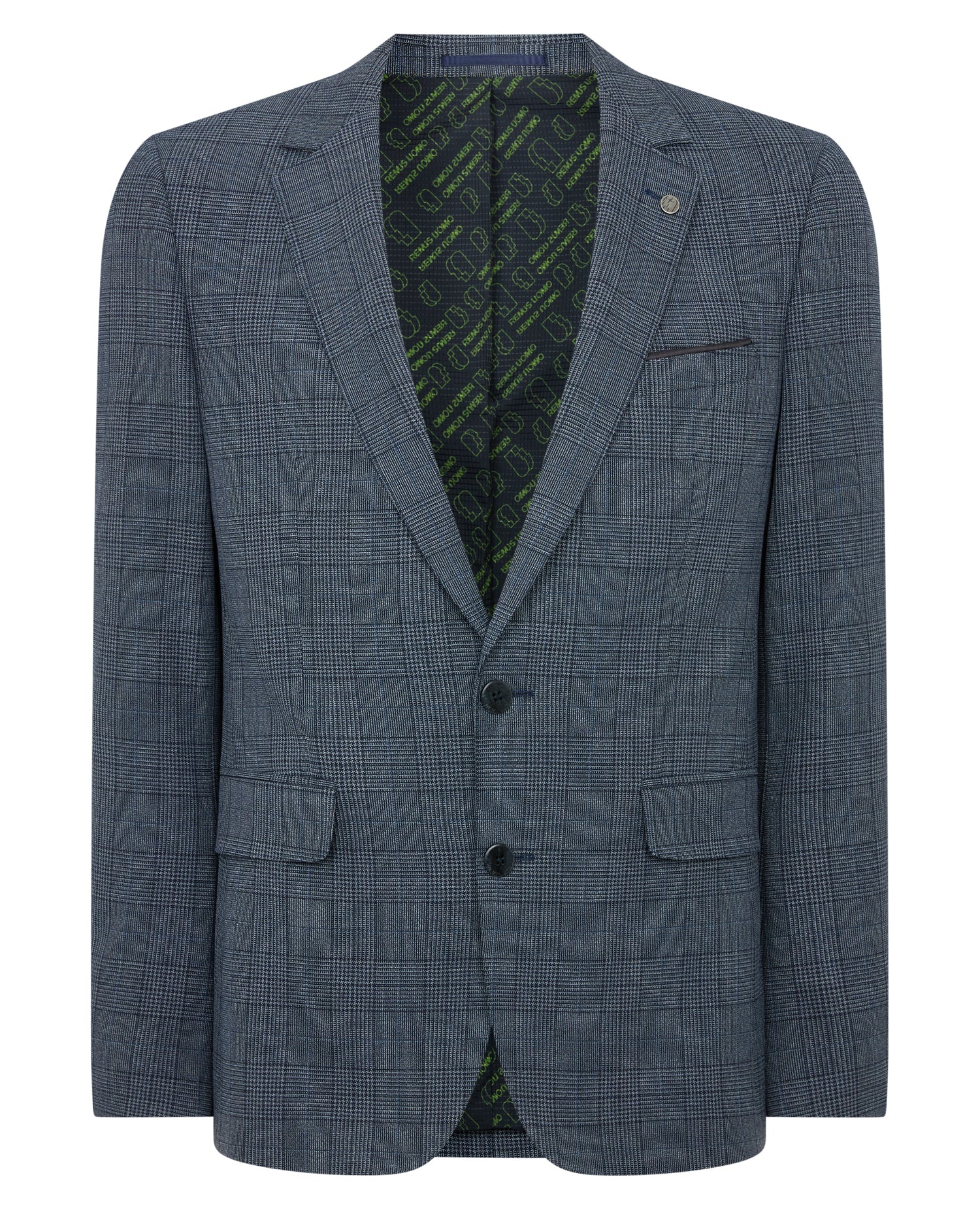 Slim Fit Check Suit - Image 6