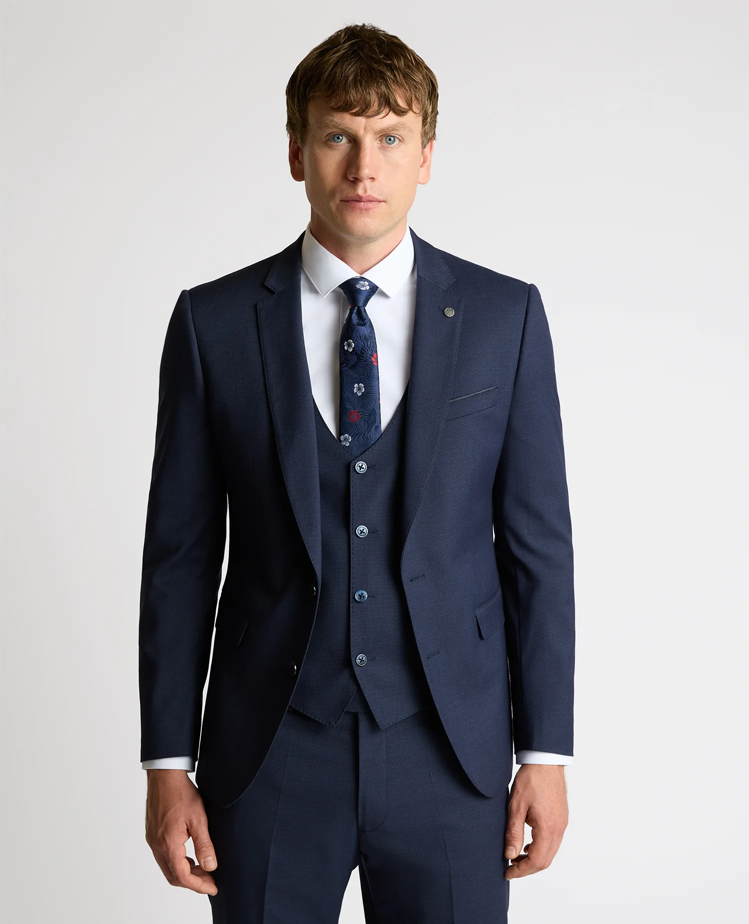 Slim fit polyviscose stretch suit jacket