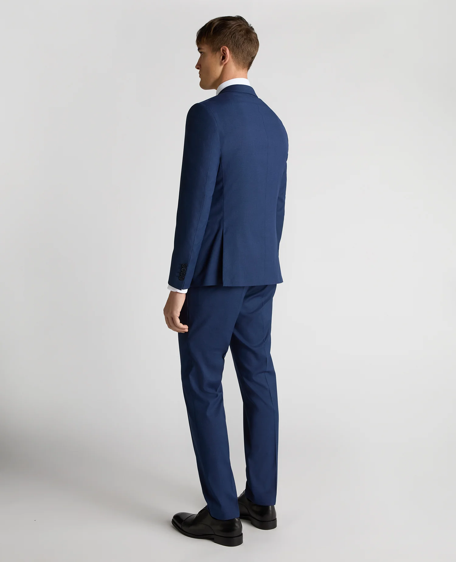 Slim Fit Micro Check Stretch Suit Jacket - Image 3