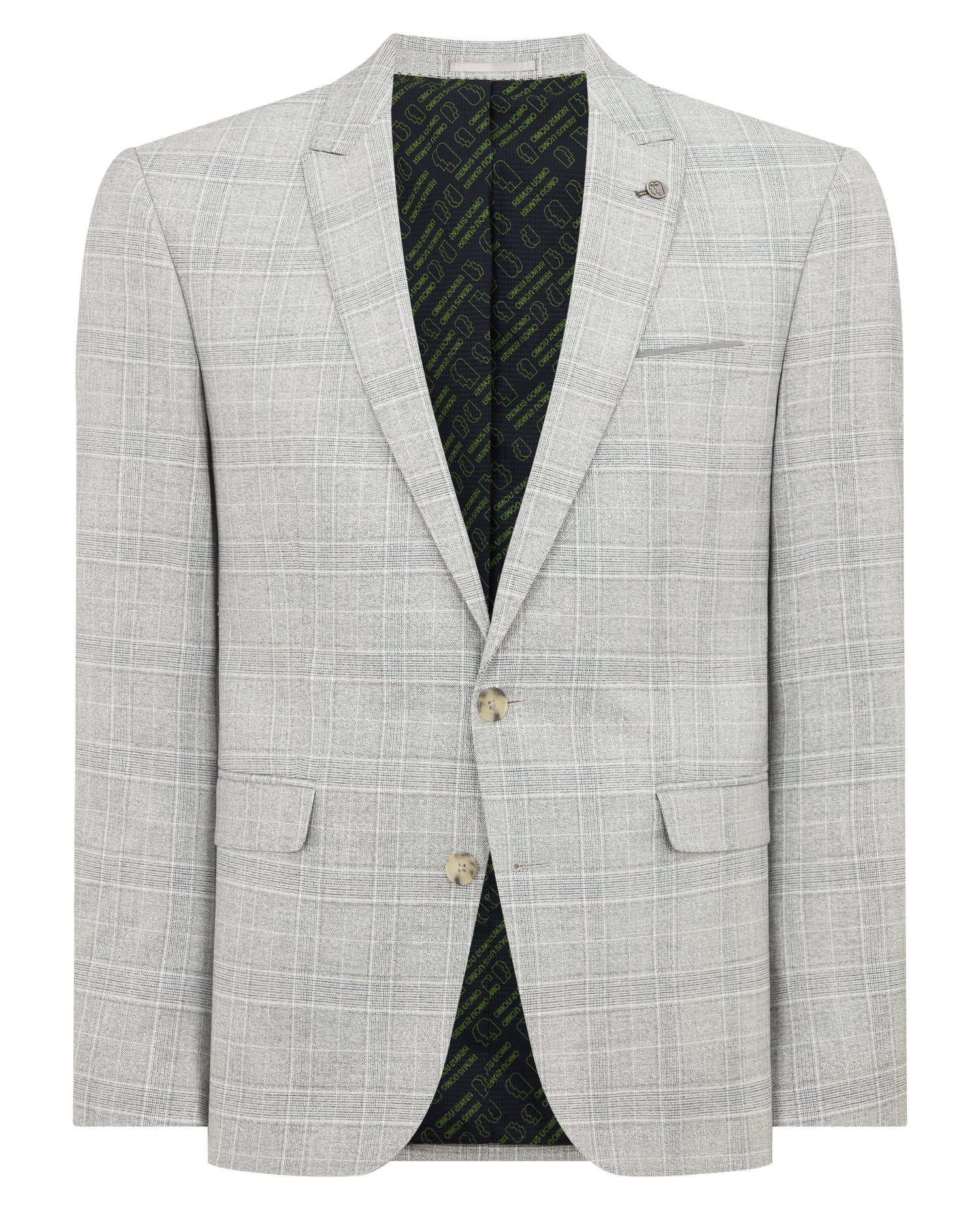 Slim Fit Checked Stretch Suit Jacket - Image 6