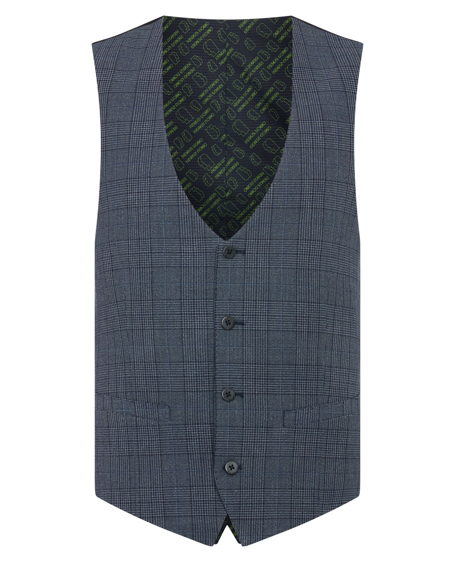 Slim Fit Check Waistcoat - Image 5