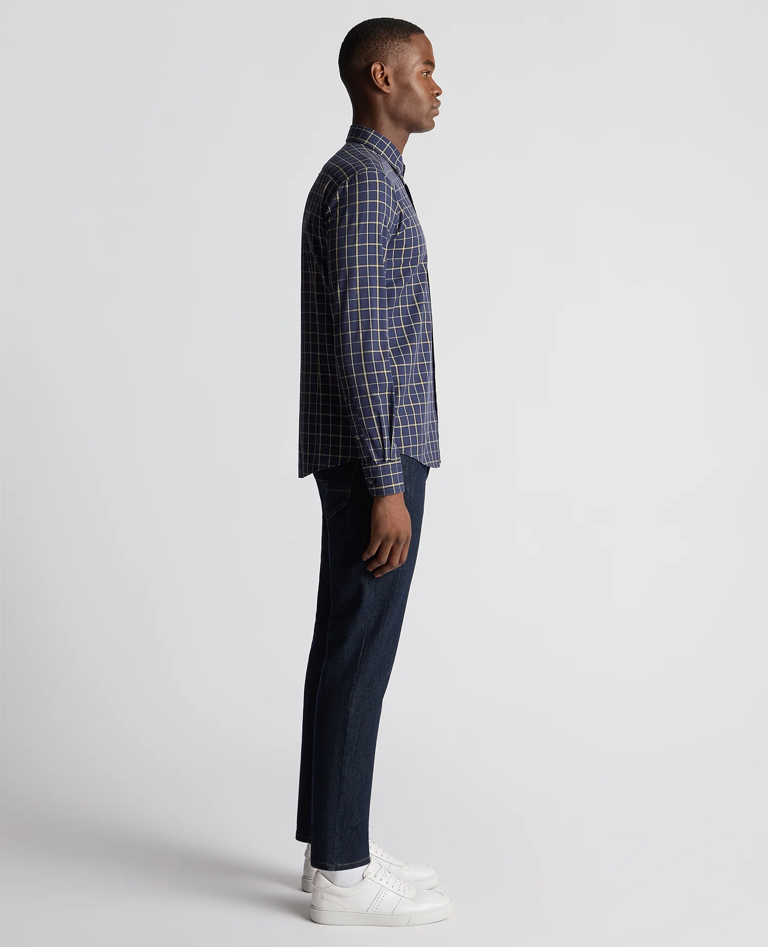 Slim Fit Checked Shirt - Image 4