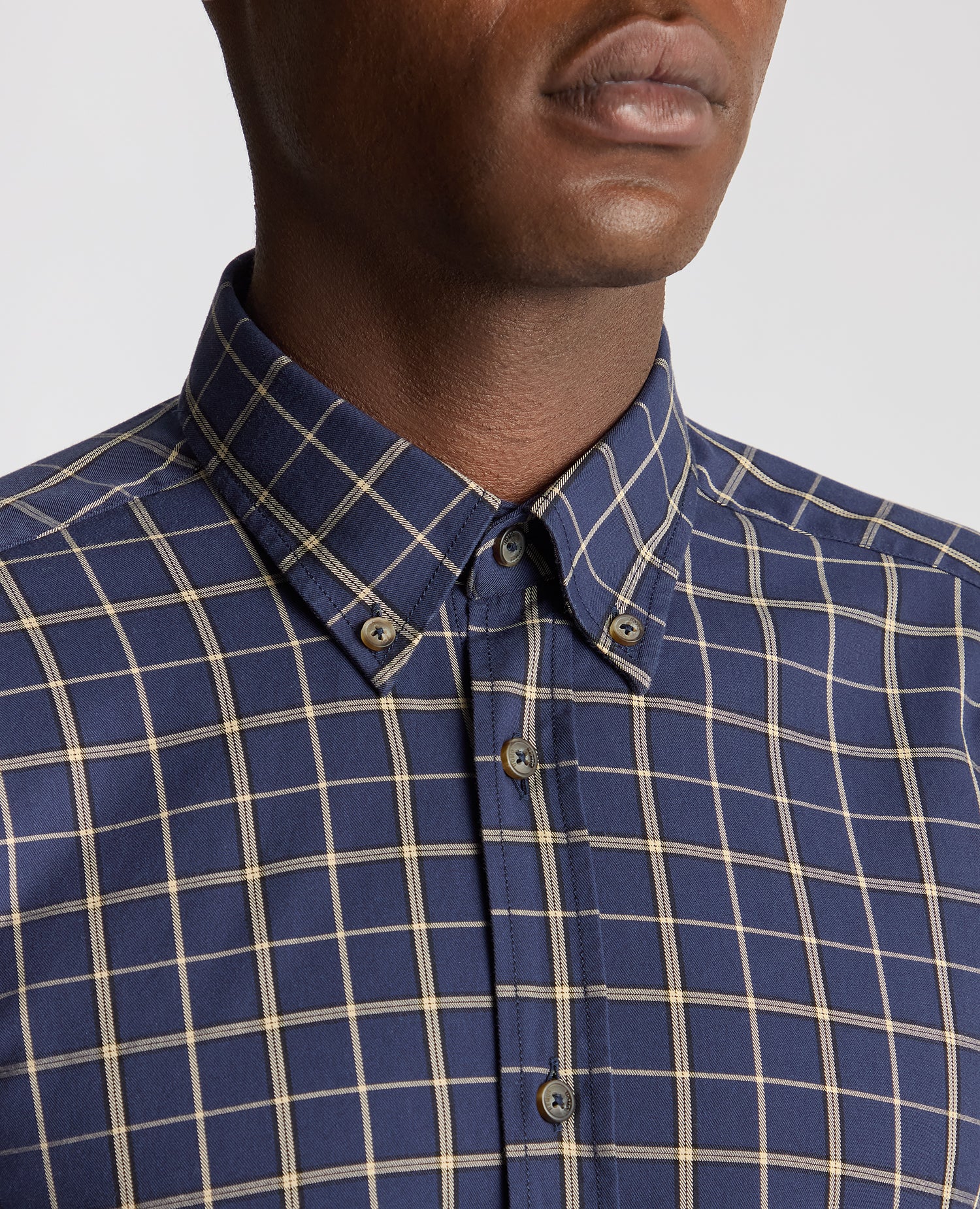 Slim Fit Checked Shirt - Image 5