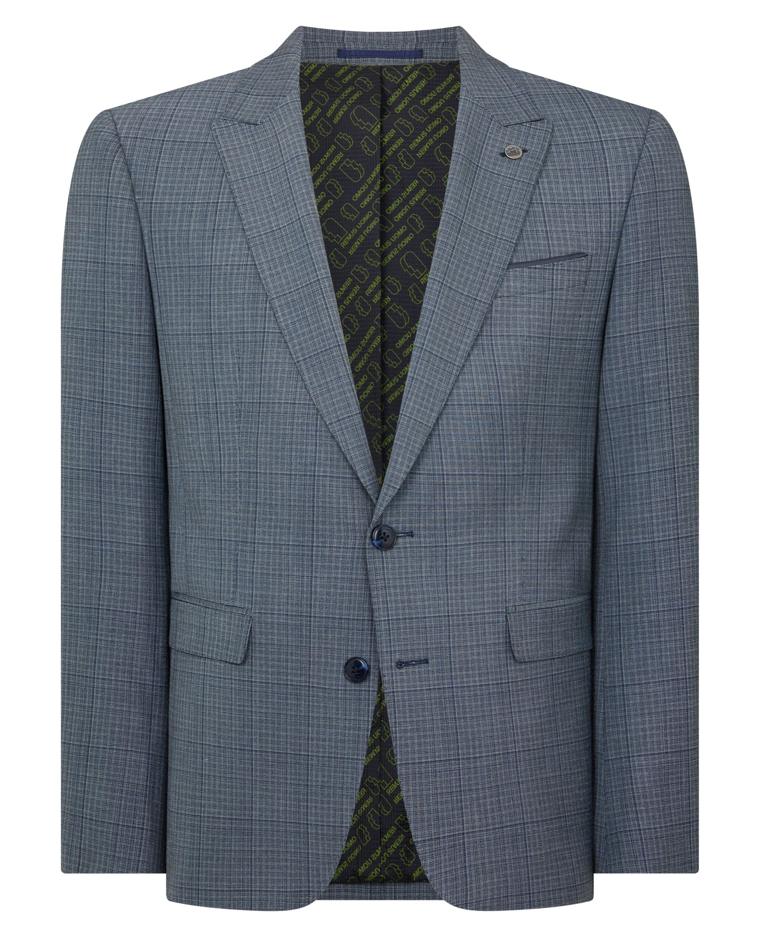 Slim Fit Checked Stretch Suit Jacket - Image 7